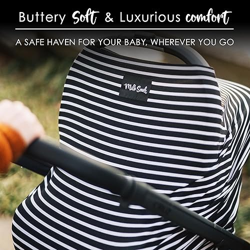 Miniatura 9 de Milk Snob Funda original 5 en 1  Funda de lactancia para lactancia materna  Funda de asiento de coche para bebé, toldo para asiento de coche y
