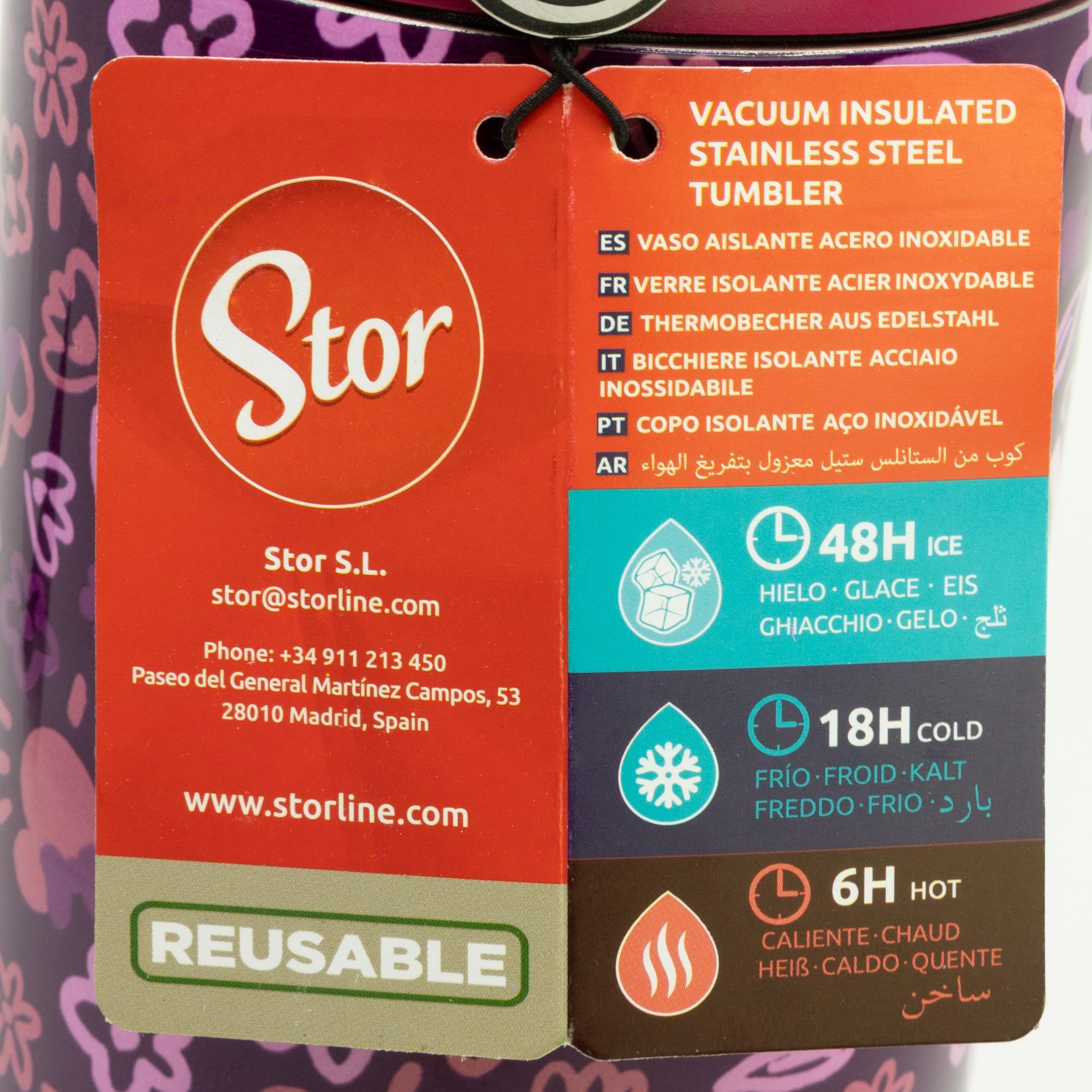 Stor Vaso Térmico Minnie Mouse 860ml Acero Inoxidable con Asa - Taza de Viaje Reutilizable para Café y Bebidas Frías y Calientes