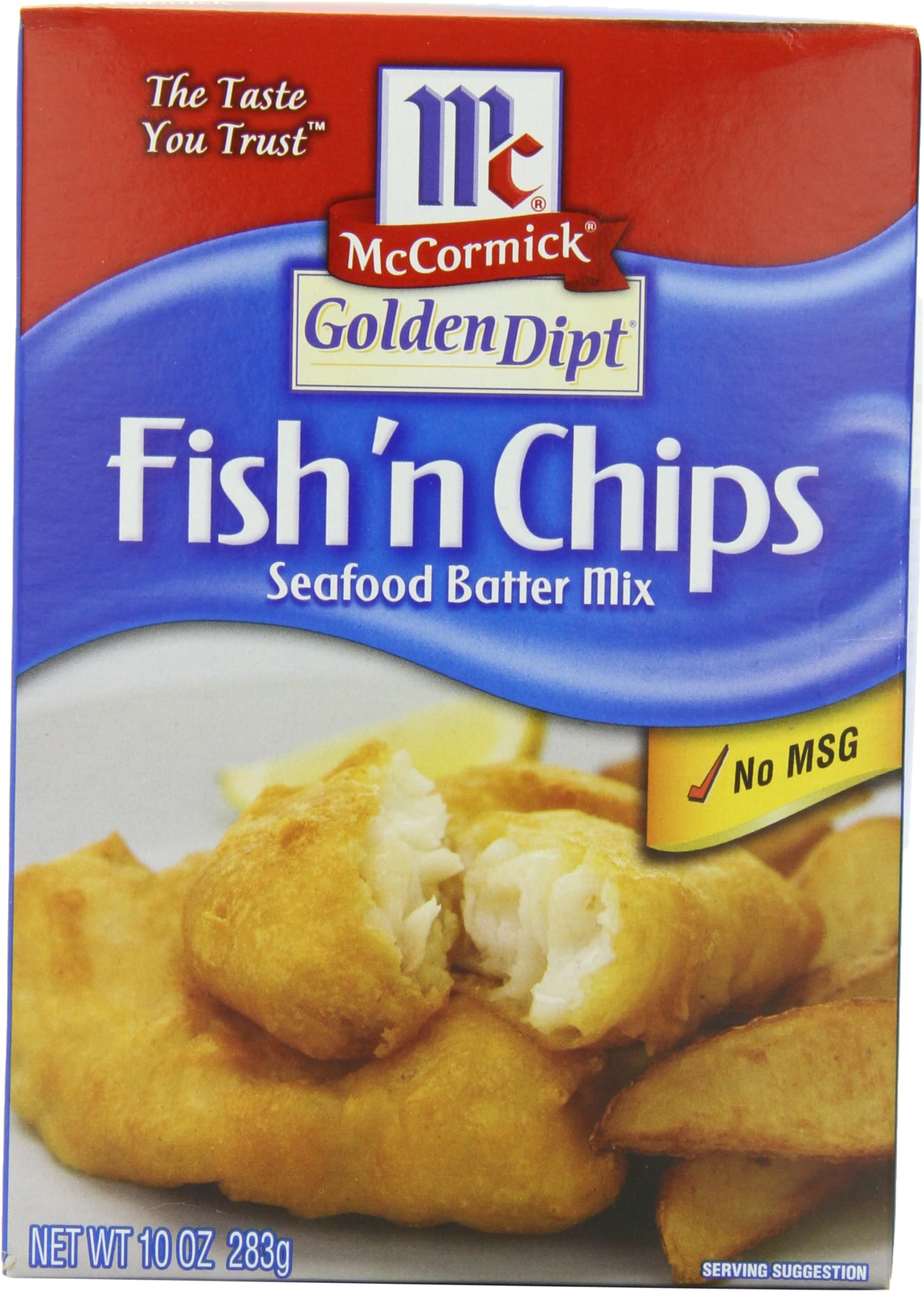 Golden Dipt Fish 'n Chips Seafood Batter Mix, 10 oz (Pack of 8)