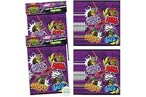 Unique Ninja Turtle Birthday Party Supplies - Party Favor Bags (16) and Stickers (1)