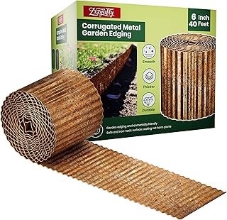 Corrugated Metal Garden Edging, Landscape Edging Border, 6