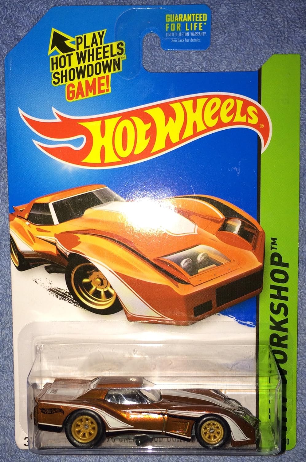 Hot Wheels 2014 HW Workshop '76 Corvette Greenwood 237/250, Brown (Super Treasure Hunt)