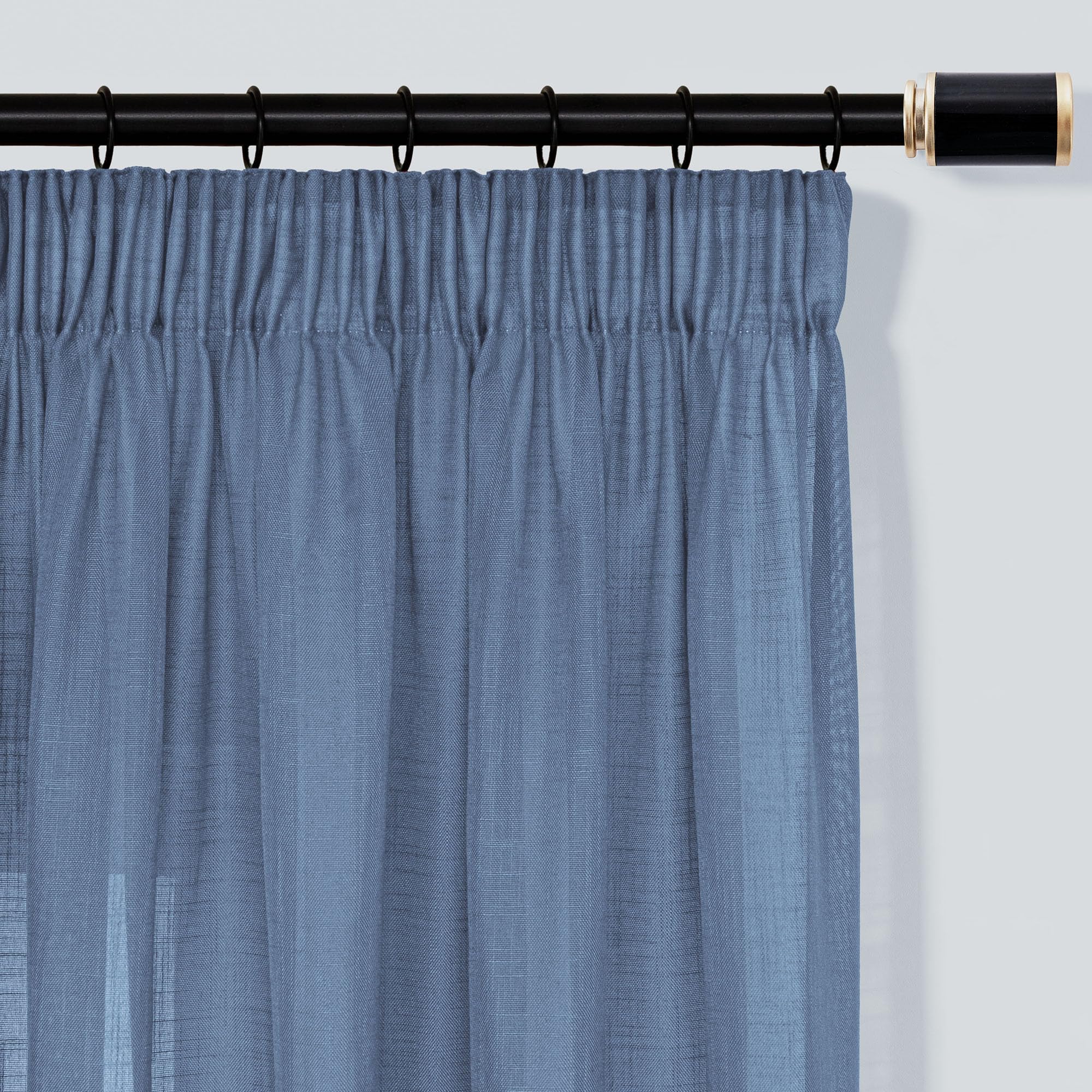 VIVICOZY BohoTransparent Vorhang,Gardinen für Wohnzimmer Schlafzimmer,Weiß, H145 x B140cm