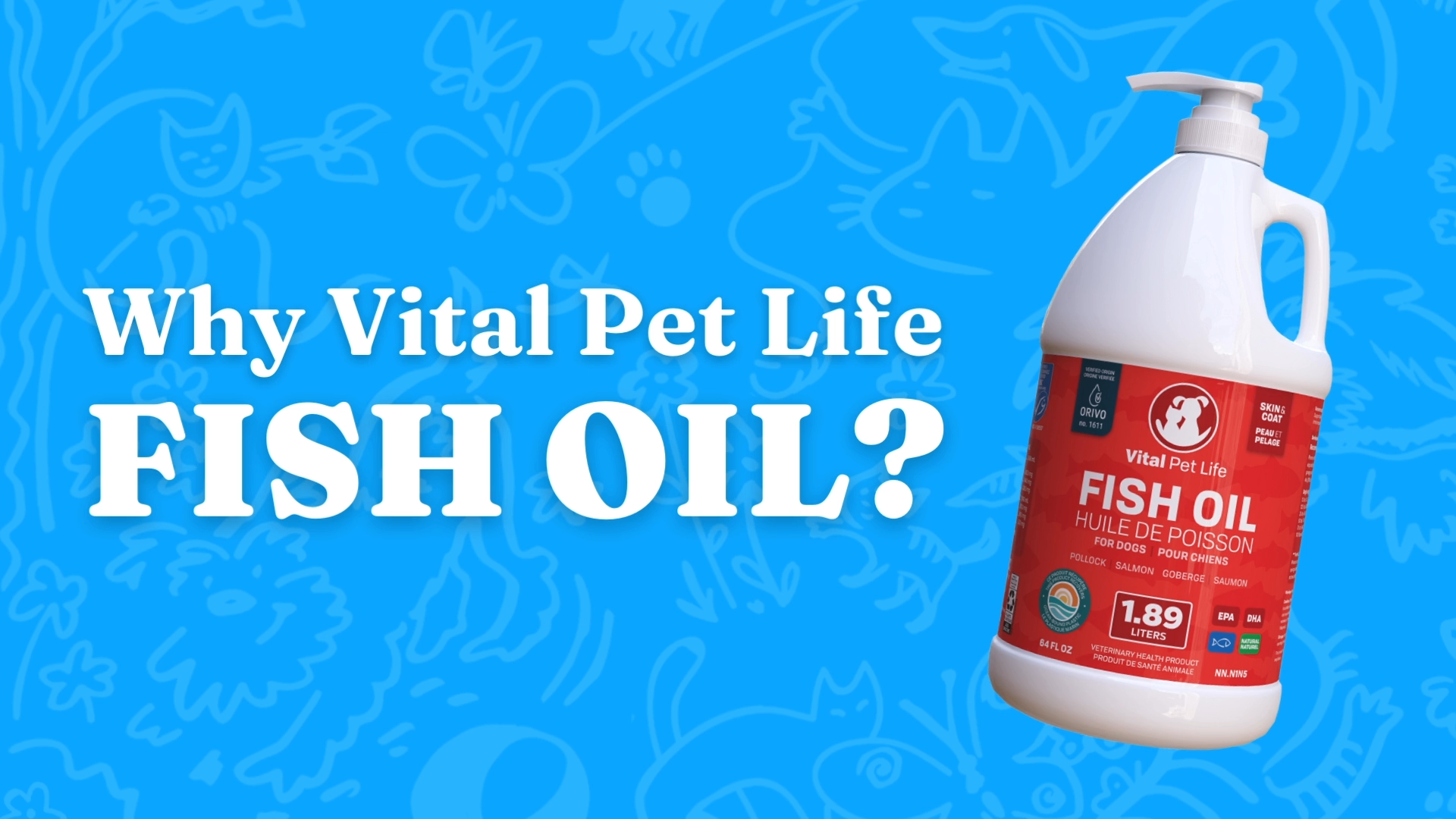 Fish Oil for Dogs - Healthy Skin & Coat, Salmon, Pollock, All Natural Supplement for Pets, Itching Scratching Allergy & Inflammation Defense, Omega 3 EPA DHA, Brain & Heart Health, 64 oz - image 8