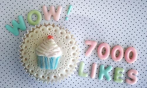 Miniatura 5 de Katy Sue Molde de silicona con letras mayúsculas del alfabeto abovedado para pasteles, decoración de galletas y manualidades. Para uso con fondant,