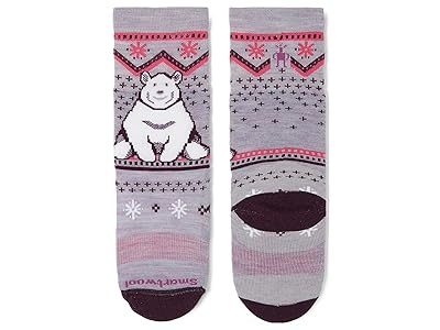 Smartwool Kids Wintersport Full Cushion Polar Bear Pattern Over-the-Calf Socks Kids Shoes Purple Eclipse : XS (6-8.5 Toddler)