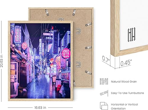 Miniatura 78 de RipGrip - Póster decorativo de estilo moderno (ciudad asiática con luces de neón), para decorar dormitorio o sala, de 12 x 16 pulgadas, sin marco