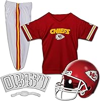 Franklin Sports Kansas City Chiefs NFL Kids Uniform Set - Youth Football Costume with Helmet, Jersey & Pants for Ages 4-6