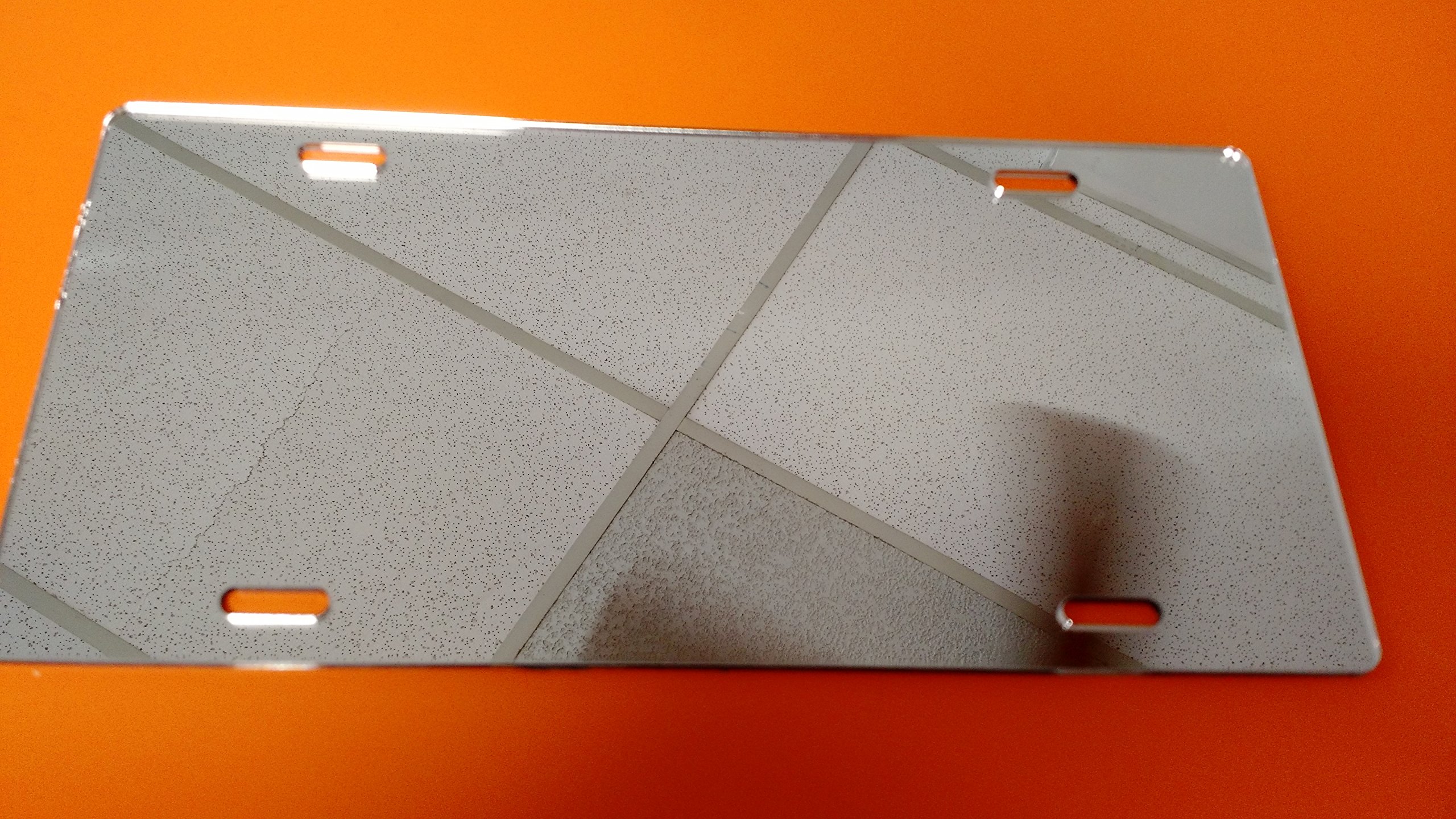 Acrylic Mirror License Plate Blanks Lot of 5