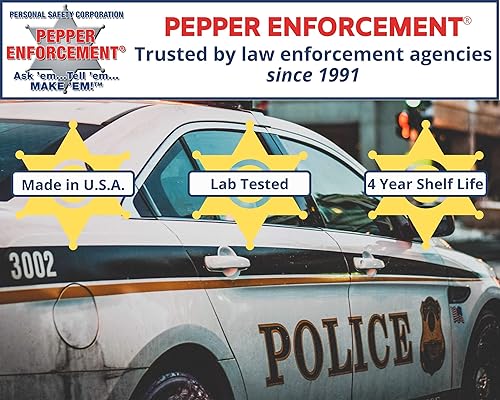 Miniatura 6 de Spray de gel de pimienta con clip para cinturón para un fácil transporte. 45 g1.59 oz - Fórmula de máxima fuerza policial, seguridad abatible,