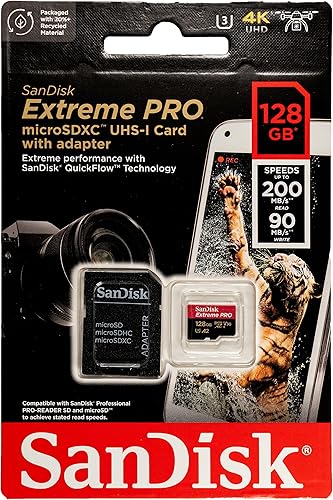 Miniatura 2 de SanDisk Paquete de 2 tarjetas de memoria Micro SDXC Extreme Pro de 128 GB, funciona con GoPro Hero 8 negro, Max 360 Action Cam U3 V30 4K A2 Clase 10