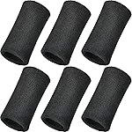 WILLBOND 6 Inch Wristbands Paris Sports Competitions Supplies Sport Long Wrist Bands Sweatband Elastic Athletic for Gym Tennis Outdoor Activity(Black)