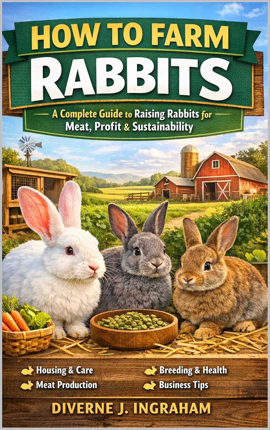 HOW TO FARM RABBITS: A Complete Guide to Raising Rabbits for Meat, Profit & Sustainability