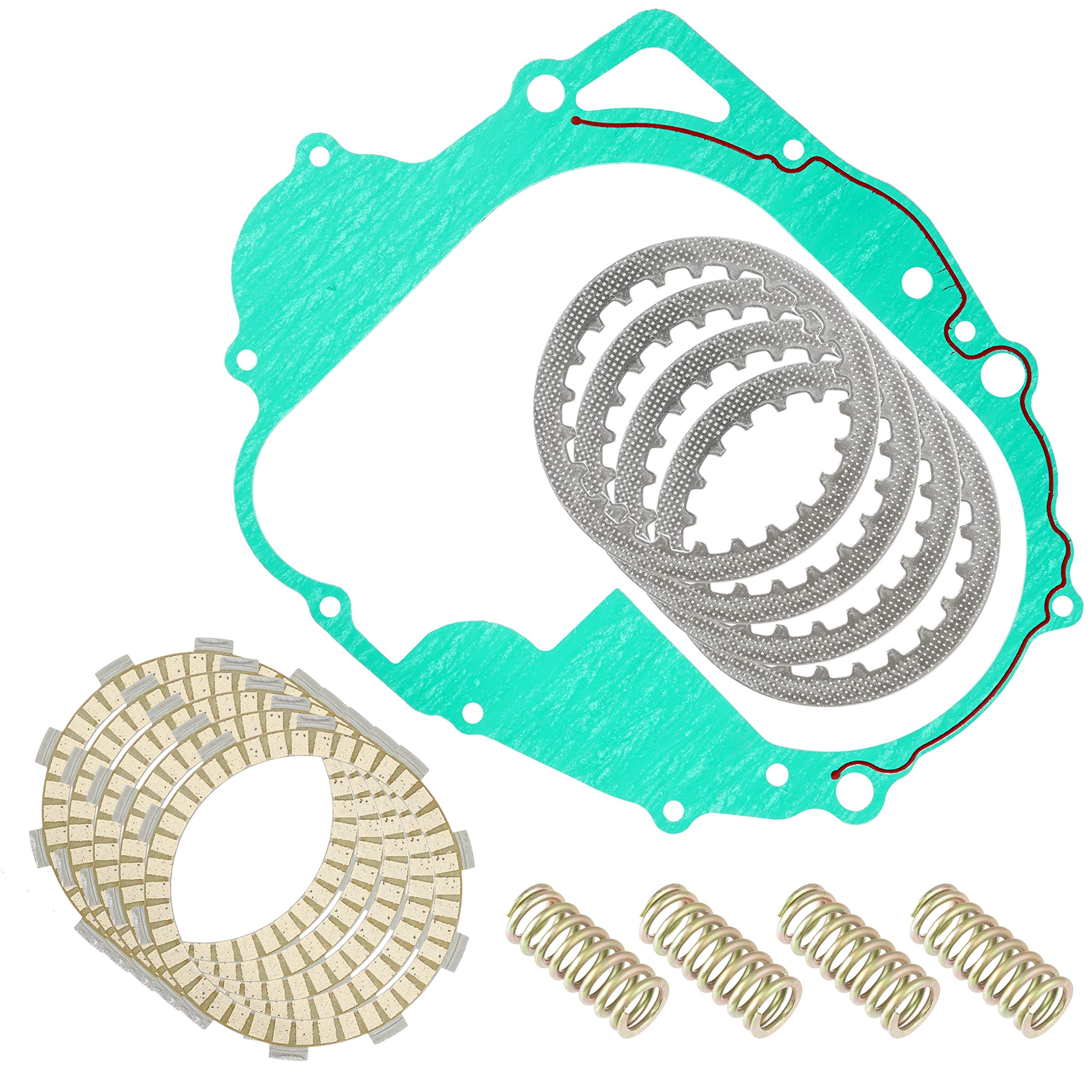 FOUR 4 CLUTCH FRICTION DISC PLATES / YAMAHA TRI-MOTO YT125 YT175 / 3X3...