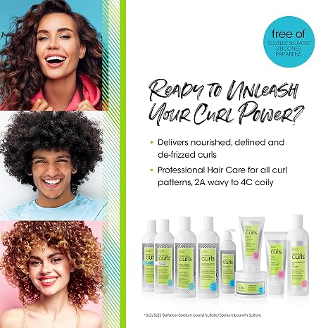 ALL ABOUT CURLS High Definition Gel | For Curly Hair Styling | Alcohol-Free | Moisturize, Define & Enhance Texture | Reduce Frizz & Boost Shine | Crunchless Ultra Hold | Vegan, Sulfate & Paraben Free