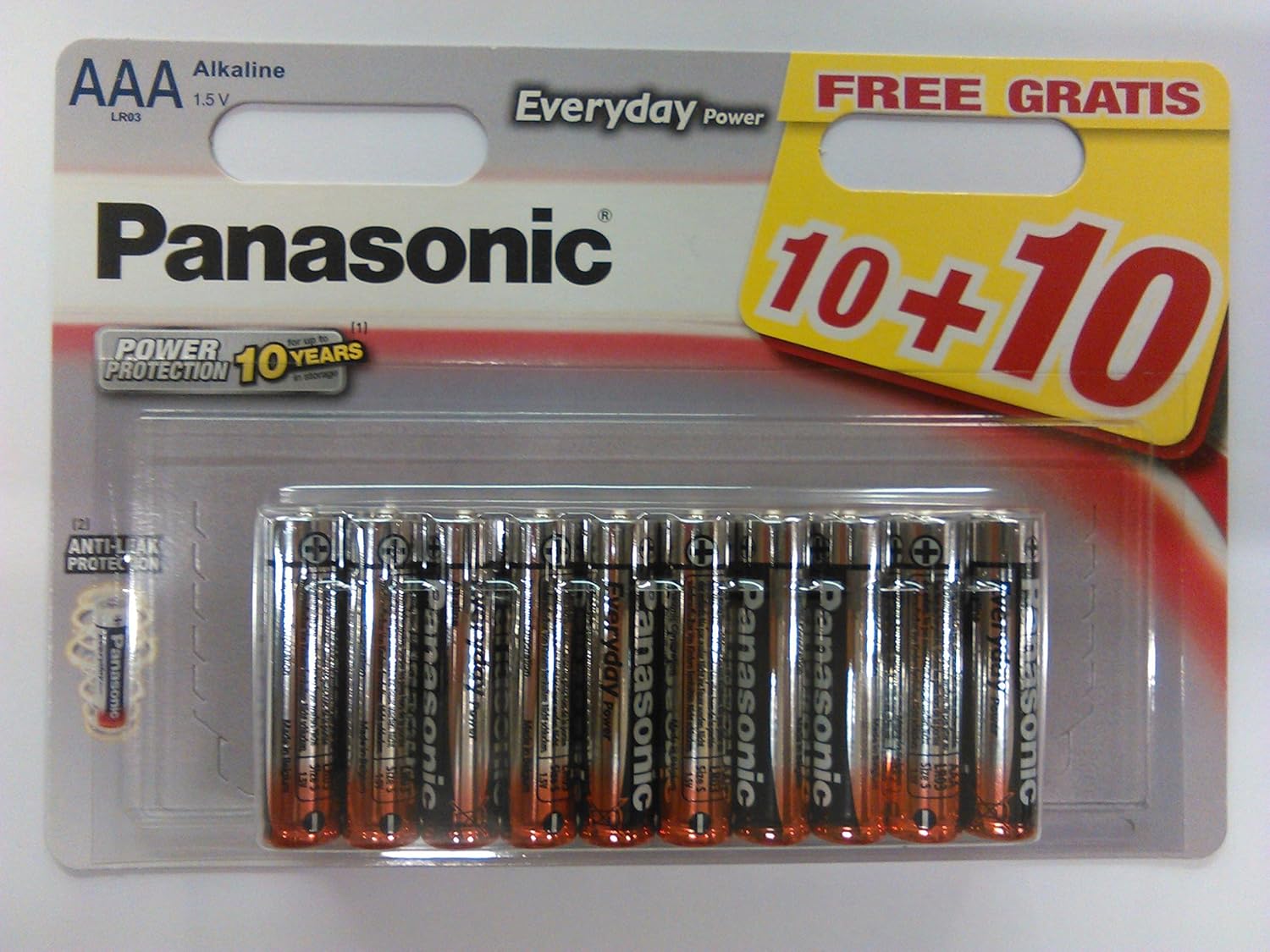 Panasonic Multipack 10+10 AAA LR03 Everyday Power Alkaline Batteries