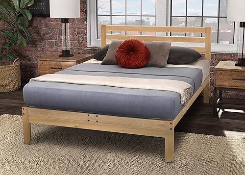 KD Frames 6223-LX-T Lexington - Cama con plataforma, individual, sin terminar