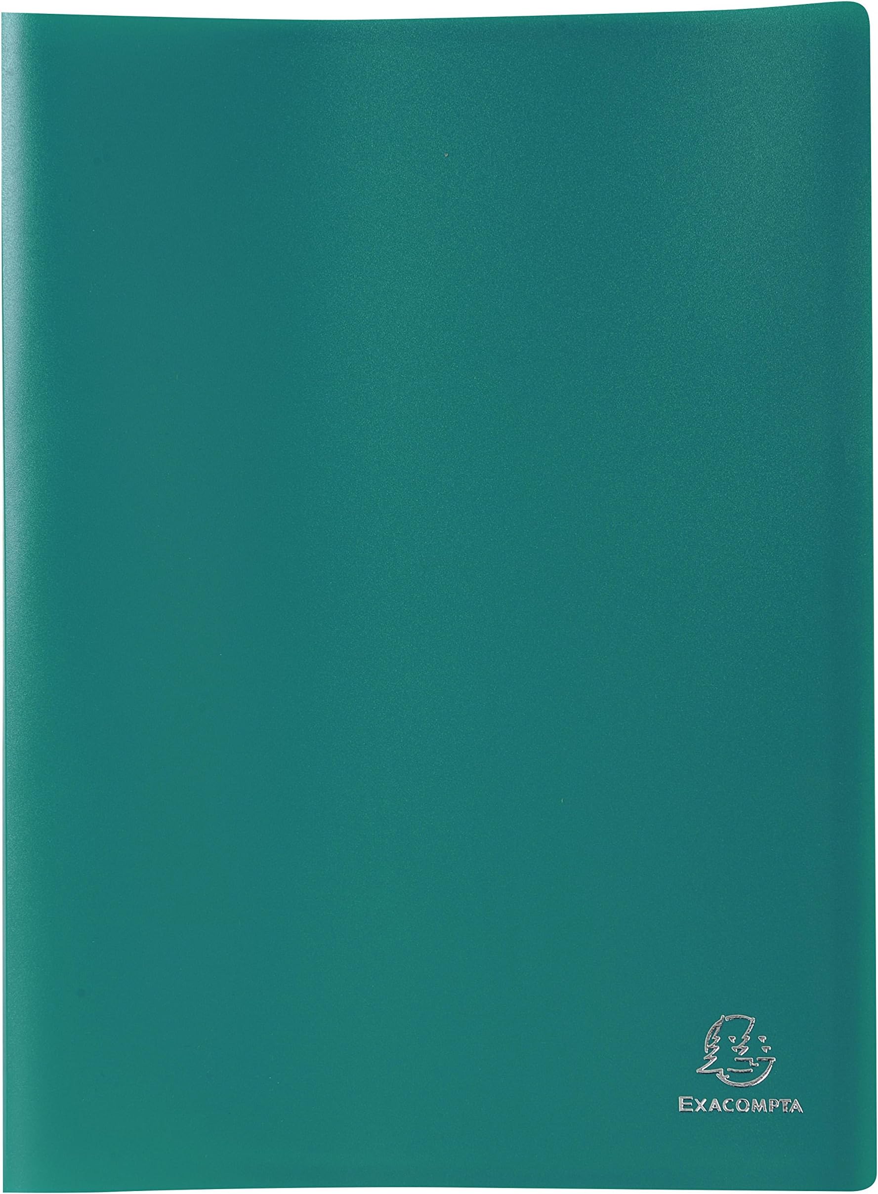 ExacomptaExacompta - Ref 8563E - Soft PP Display Book - Suitable for A4 Documents, Made from Polypropylene, Lightweight, 60 Pockets, 120 Viewing Pages - Green Cover