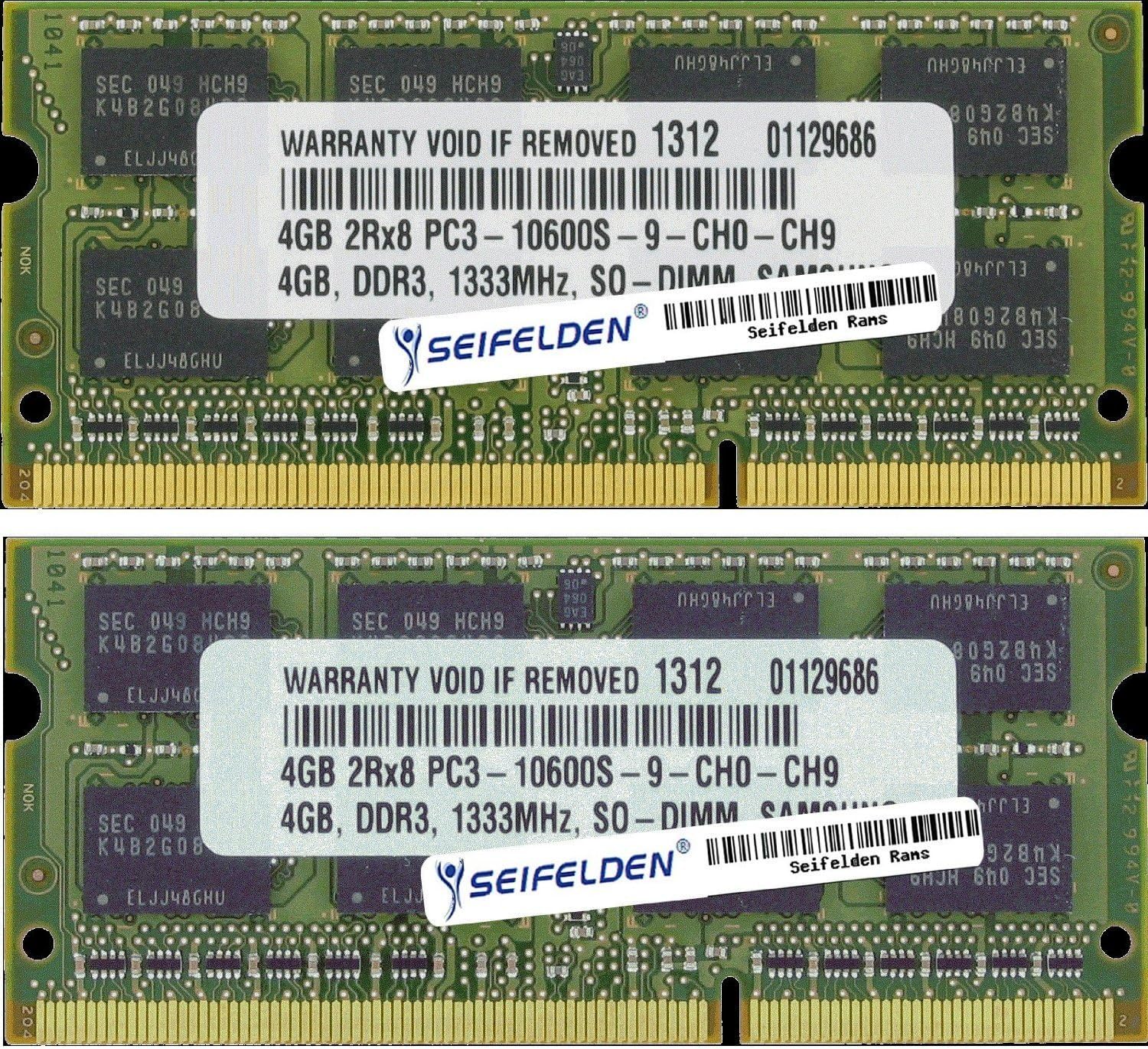 Seifelden 8GB (2X4GB) Memory RAM for Sony VAIO VPCEH-25FM/P VPCEH-25FM/W VPCEH-27FX VPCEH-27FX/B VPCEH-27FX/L VPCEH-27FX/P VPCEH-27FX/W VPCEH-290X VPCEH-2AFX
