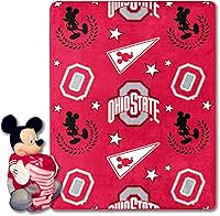 Vista 7 de Northwest NCAA Unisex-Adult Character Hugger Pillow & Silk Touch Throw Blanket Set