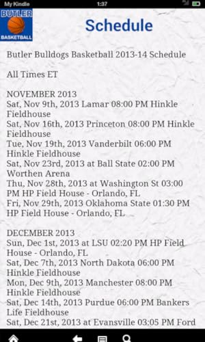 Butler Basketball News (Kindle Tablet Edition)