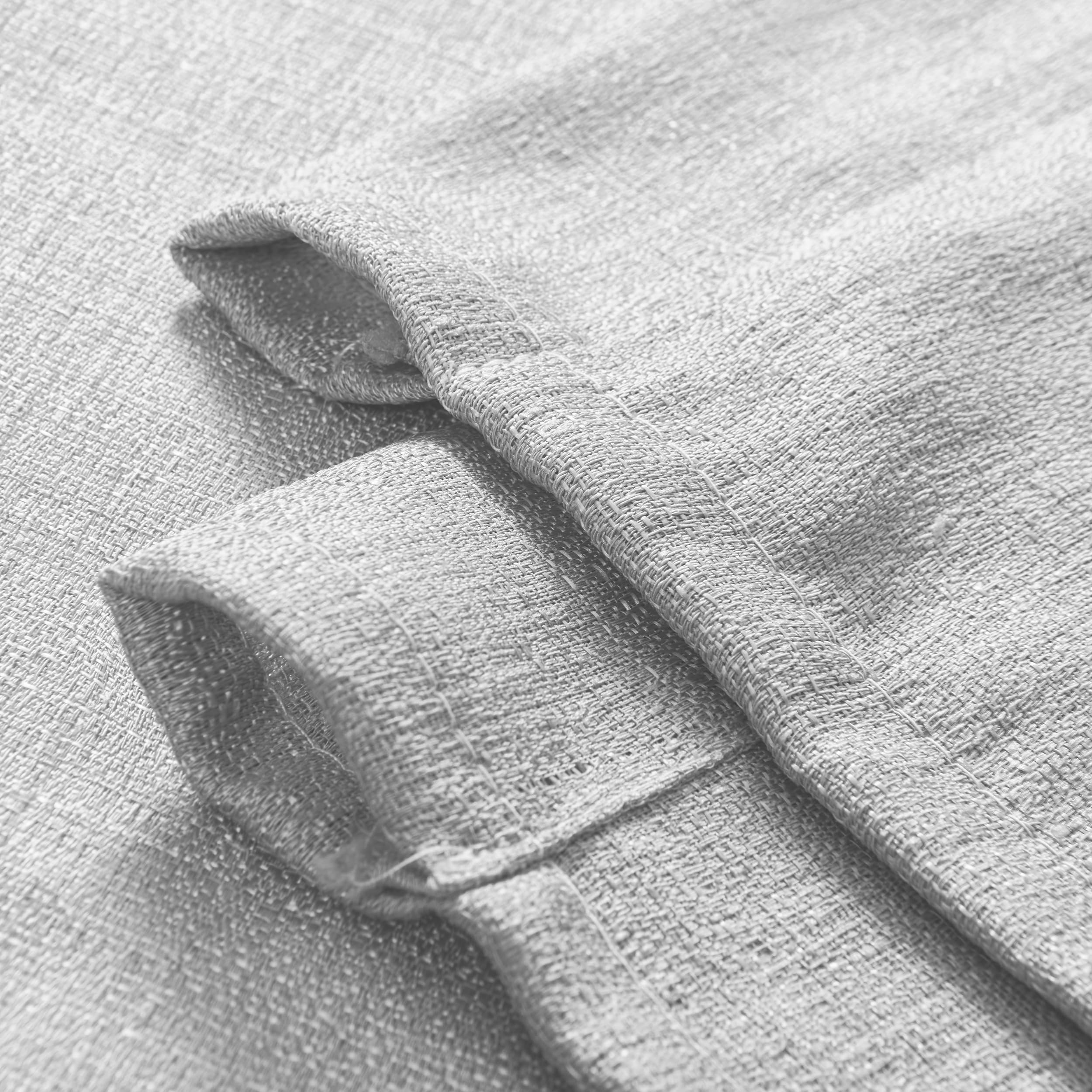 SIMPVALE 1 Panel Roman Blind With Rod Pocket - Tie Up Sheer Flower Embroidered - Voile Curtains Window Decoration For Kitchen Balcony (Width 100cm / Drop 120cm, Light Brown