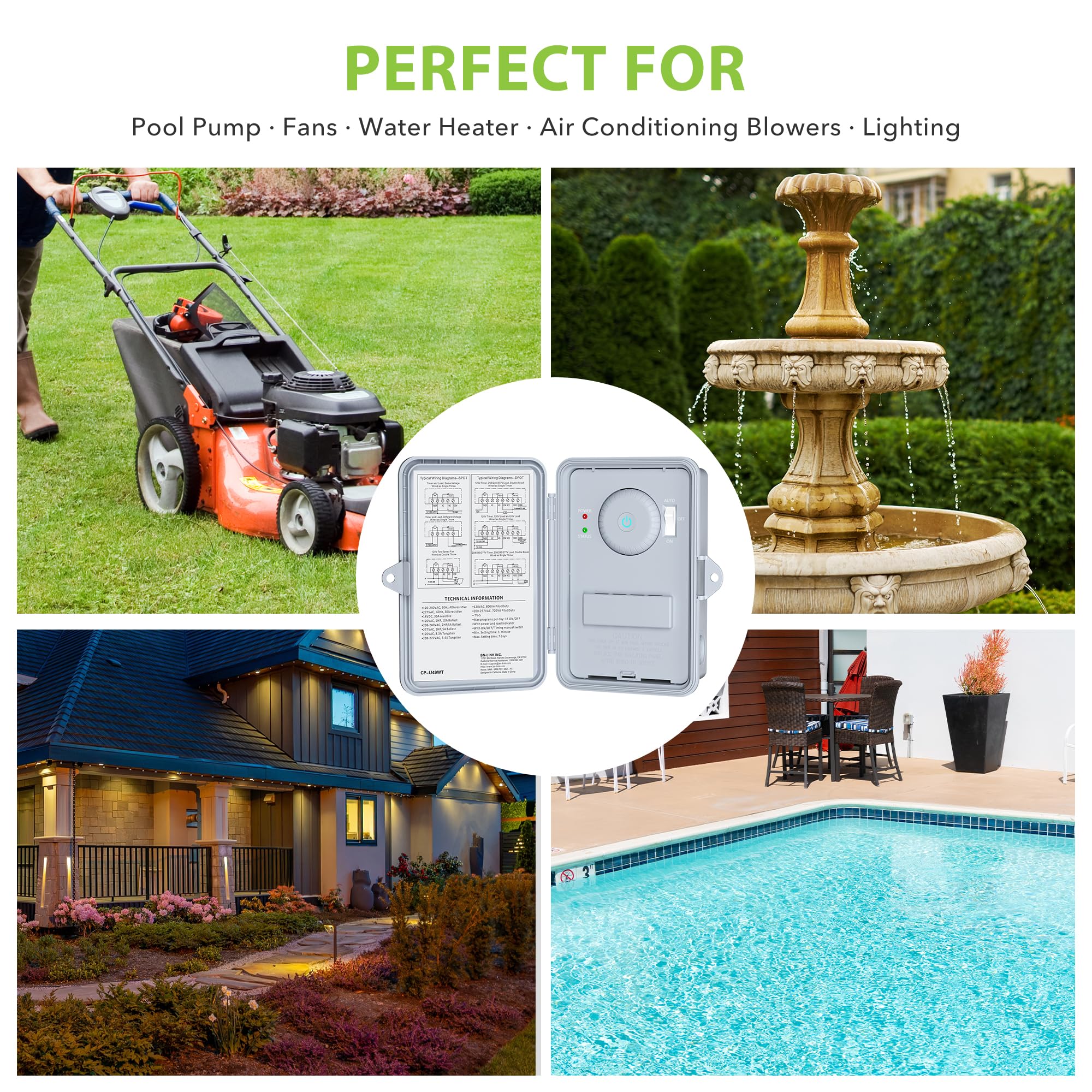Outdoor Smart WiFi Pool Pumpe Timer Schalter