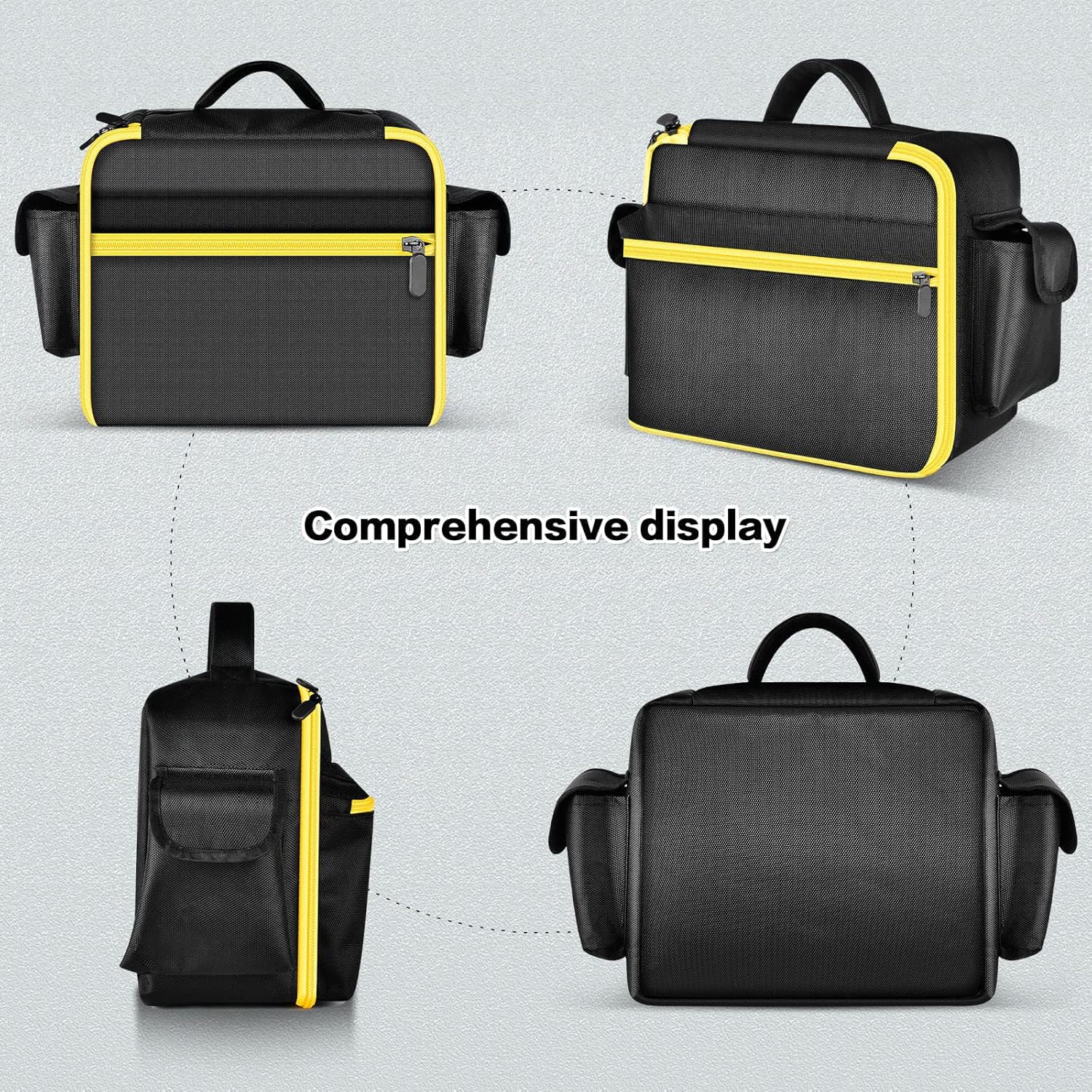 Portable Cordless Air Compressor Carrying Bag Anti Scratch Design For 20V Tire Inflator Tool And Accessories Organizers