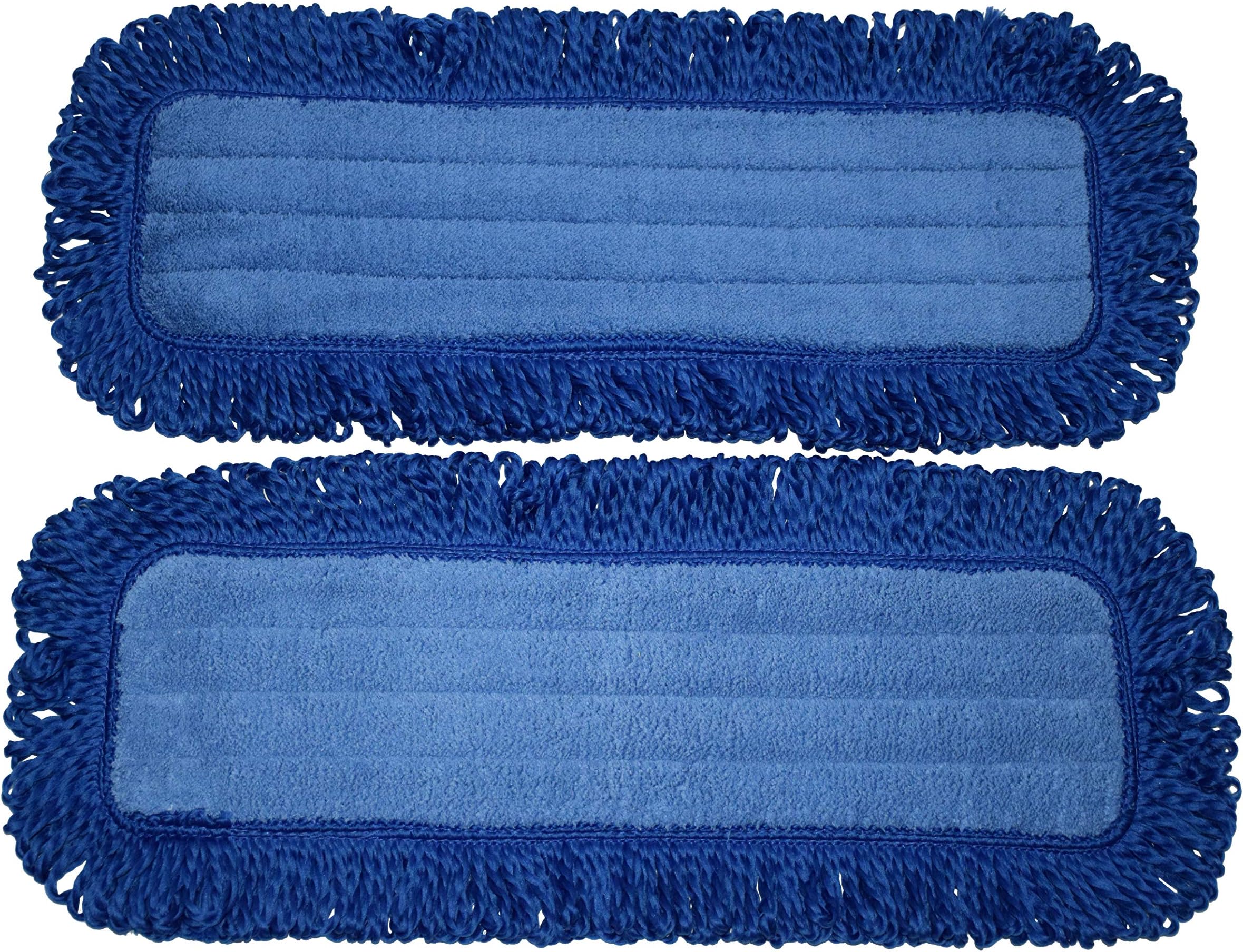 18 Inch Microfiber Mop Professional Grade Velcro Replacement Pads 2 Pack by IdaSmart Fits 18 inch Velcro Mop Head Replacement Mop Head Used for Dry Mop or Dust Mop Microfiber Mop Pads