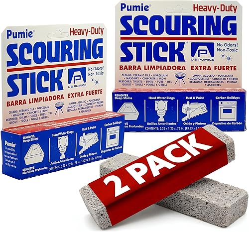 Piedra pómez 1001 Scouring Stick de Estados Unidos, 1001, Paquete de 2, Pumice, 1