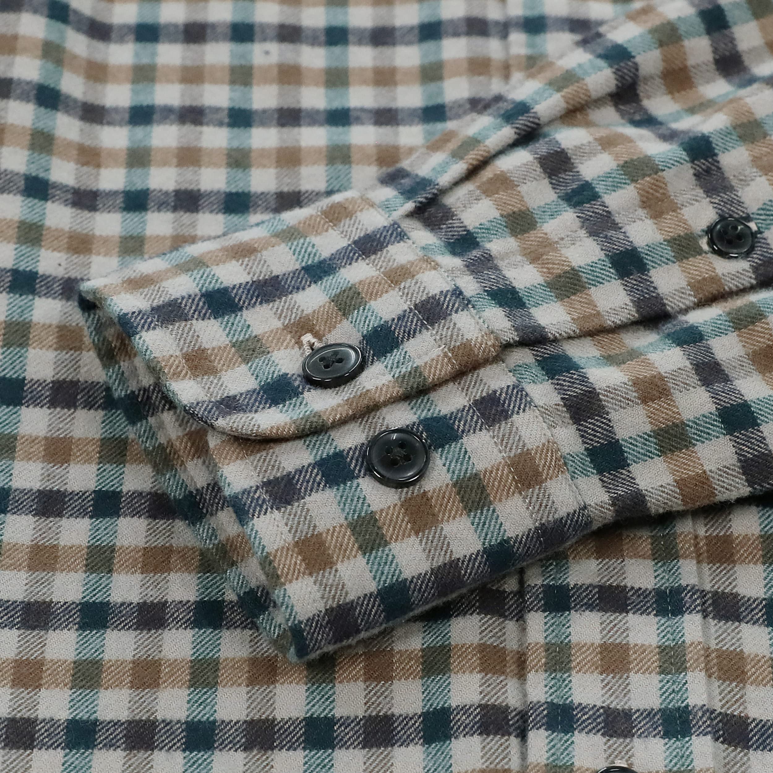 Dubinik® Camicia Flanella Uomo Camicia Quadri Uomo Cotone Casual Button Down Invernale Camicia in Flanella Leggera con Tasche