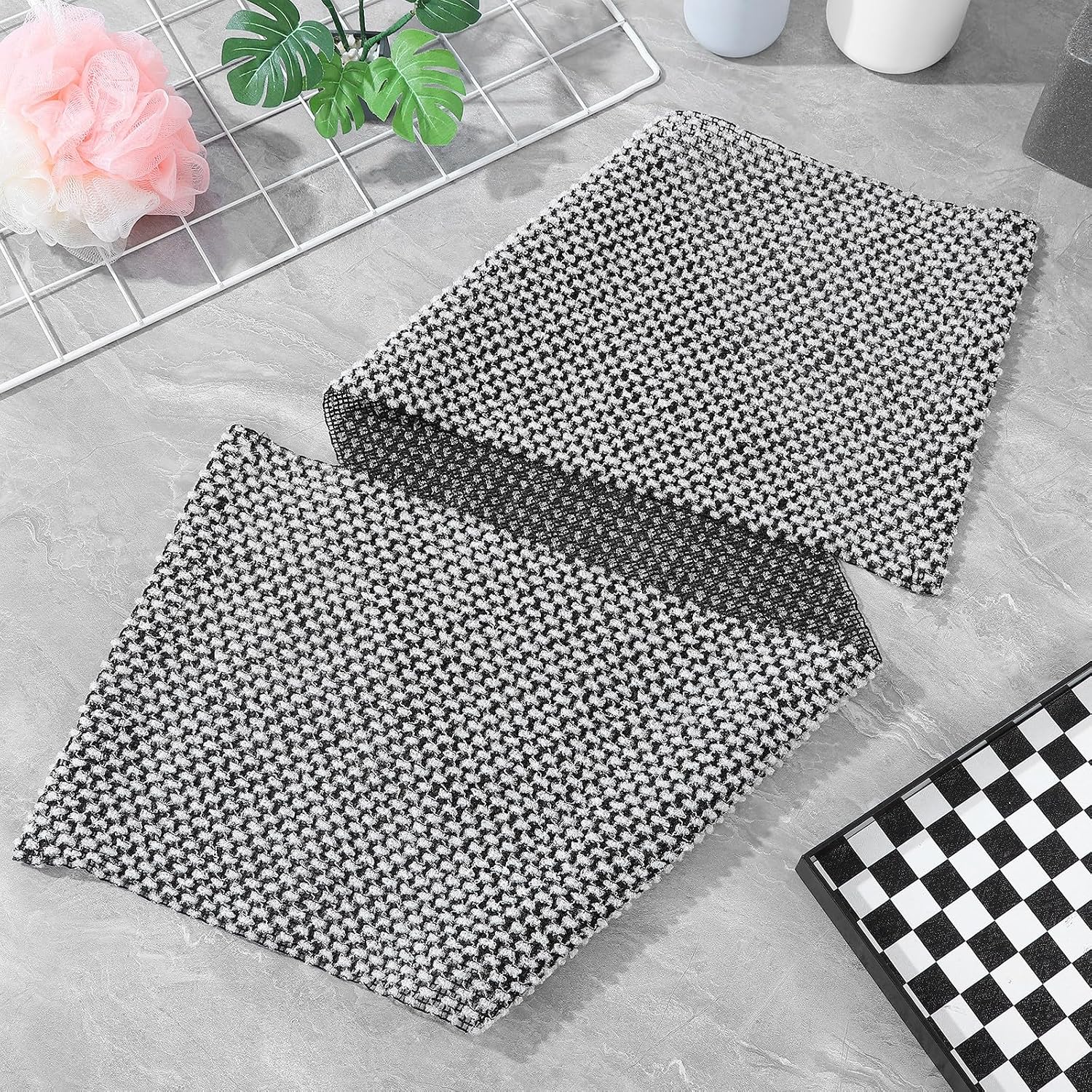 2pcs Japanese Exfoliating Shower Towels with Long Strip Design, Gentle Exfoliation for Deep Skin Cleansing, Portable Polyester and Nylon Body Scrubbers for Travel and Bathroom Use