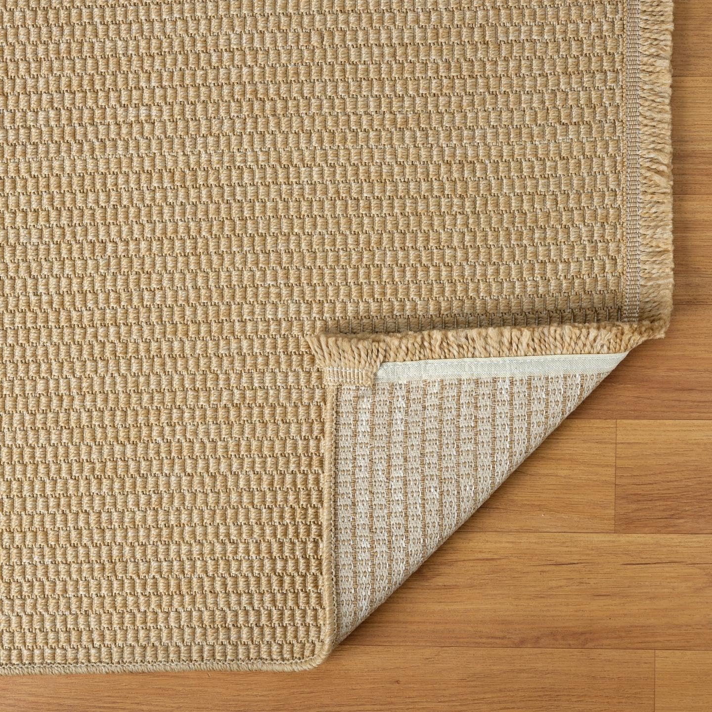 LUXE WEAVERS Modern Farmhouse Textured Jute 5x7 Area Rug, Neutral Carpet