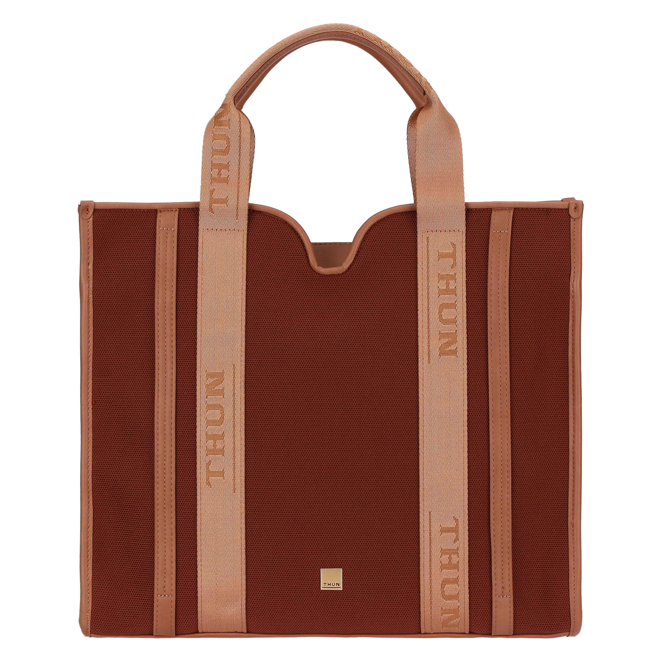 THUN - Shopper, grande - poliestere, PU, metallo - Collezione Sempre con me - 40 x 13 x 35 cm