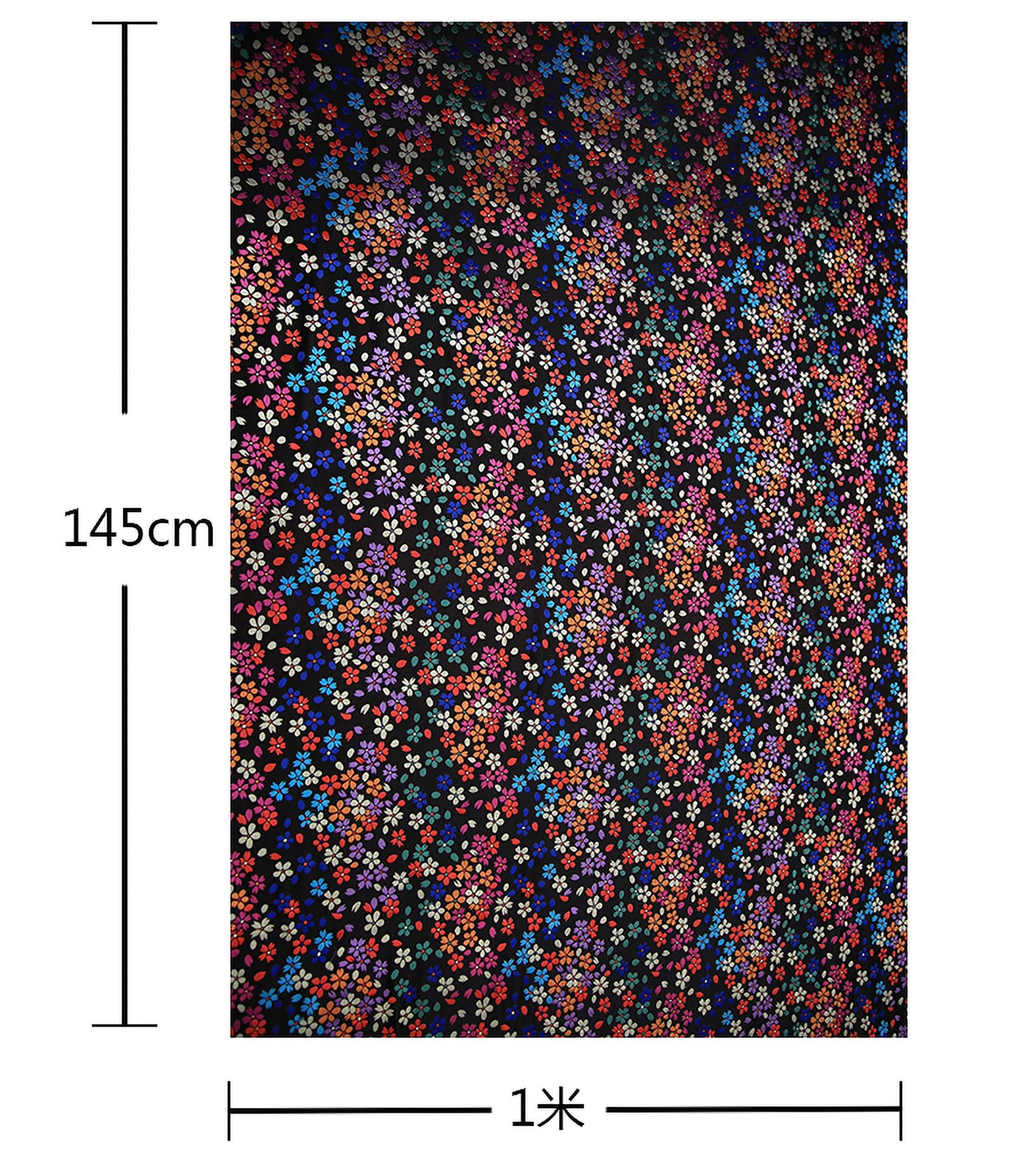 Stickerei-Damast-Stoff, Satin-Jacquard-Stoff, kleiner Blumen-Jacquard, 145 cm breit, Meterware for Kleidung, handgefertigte Taschen, Kissen, Cheongsam (Farbe: Rosa) (Farbe: Rosa) ( Color : Bright Blac