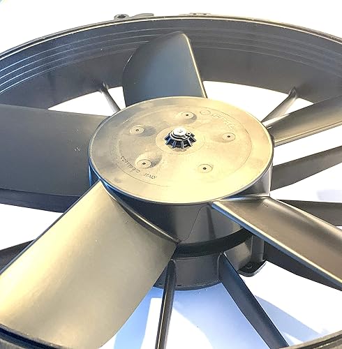 Miniatura 3 de SPAL 30102038 12" Extractor Ventilador 12 Voltios Alto Rendimiento Hoja Recta 1640 cfm w Cubierta de Plástico