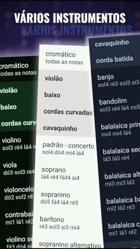 Afinador Lite - Instrumentos