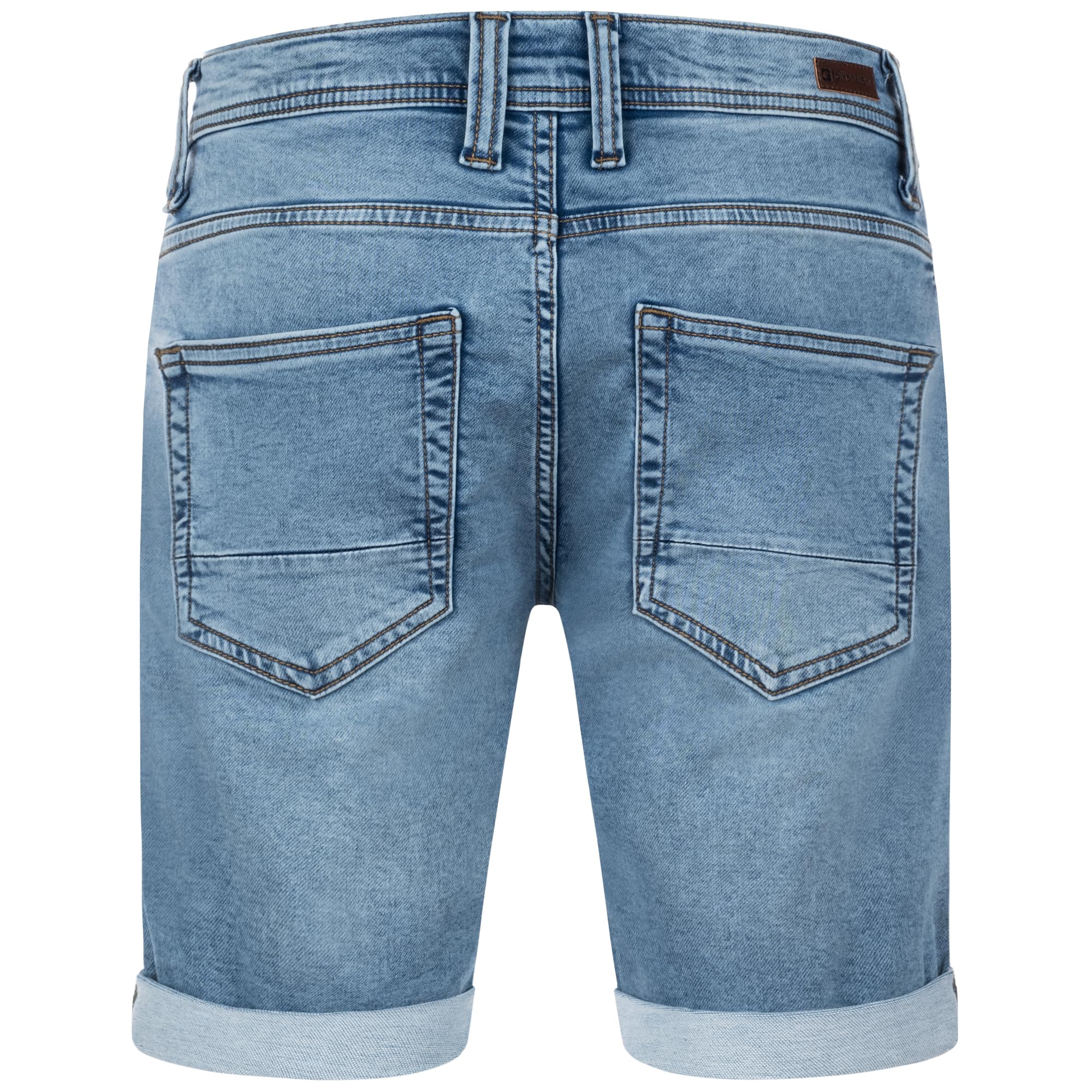 Mads Klassische Herren Jeansshorts - Comfort Fit mit Rollkanten Denim Casual Jeans Shorts