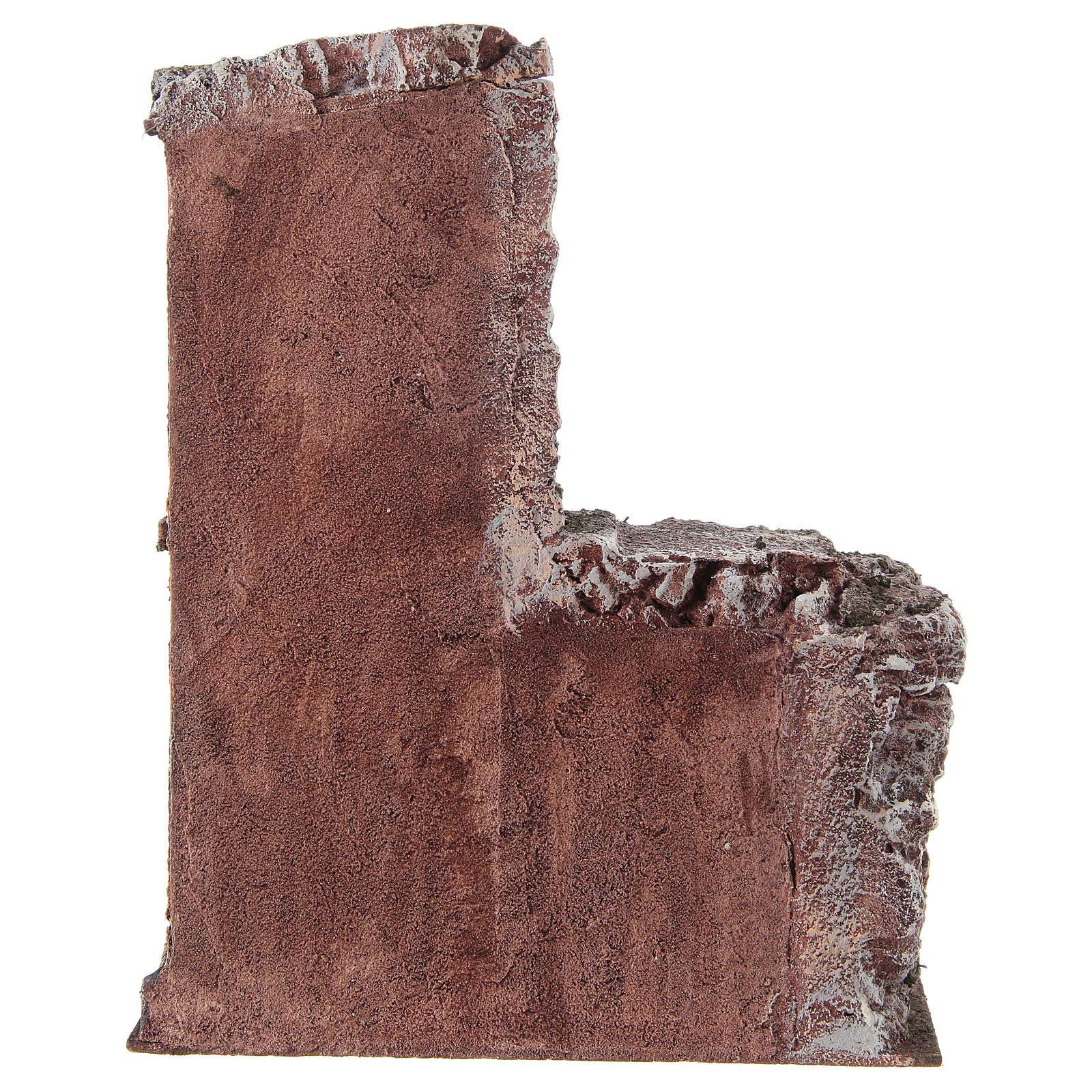 Holyart Casa con capanna rustica presepe 10 cm 30x25x15 cm