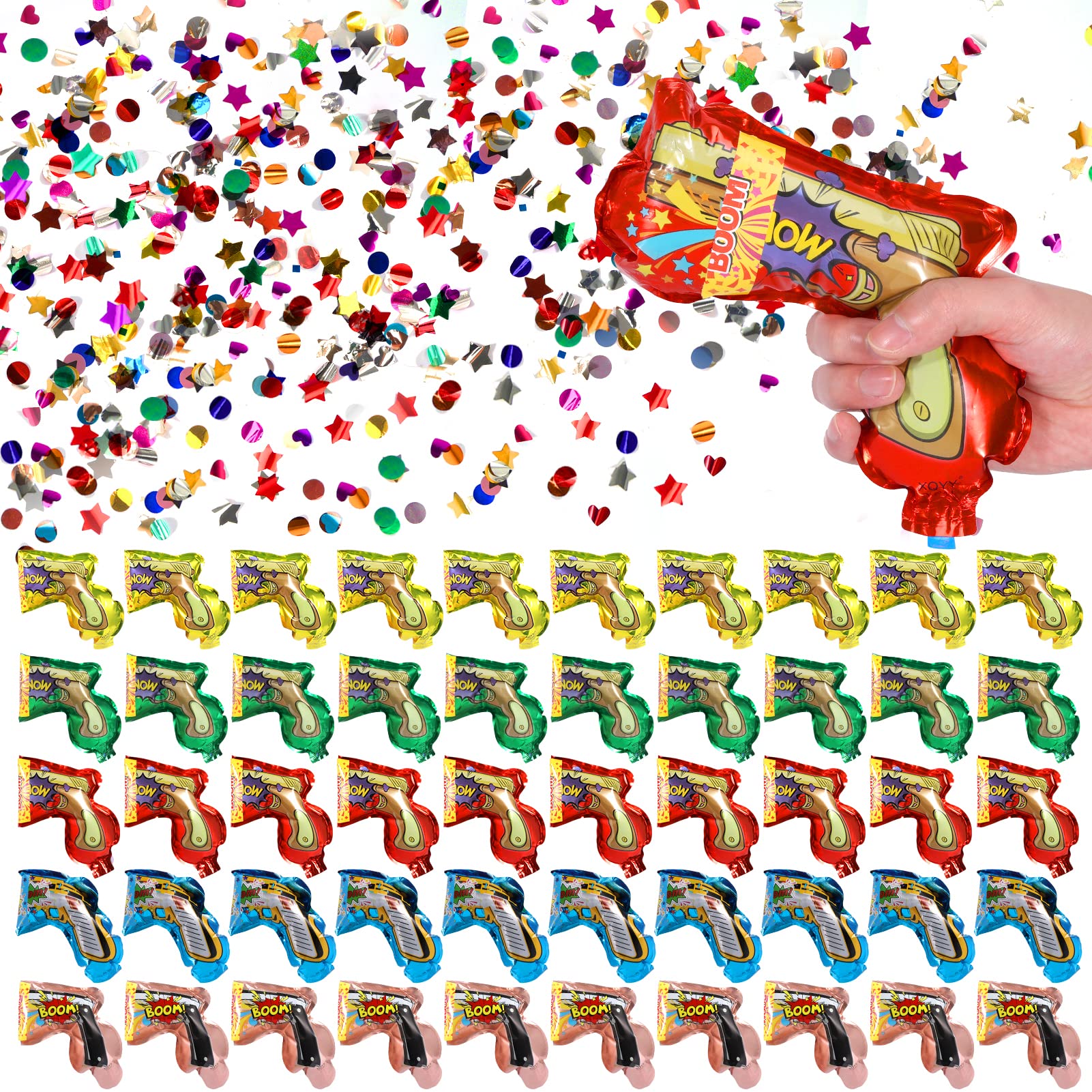 joycabin lot de 50 canons à confettis