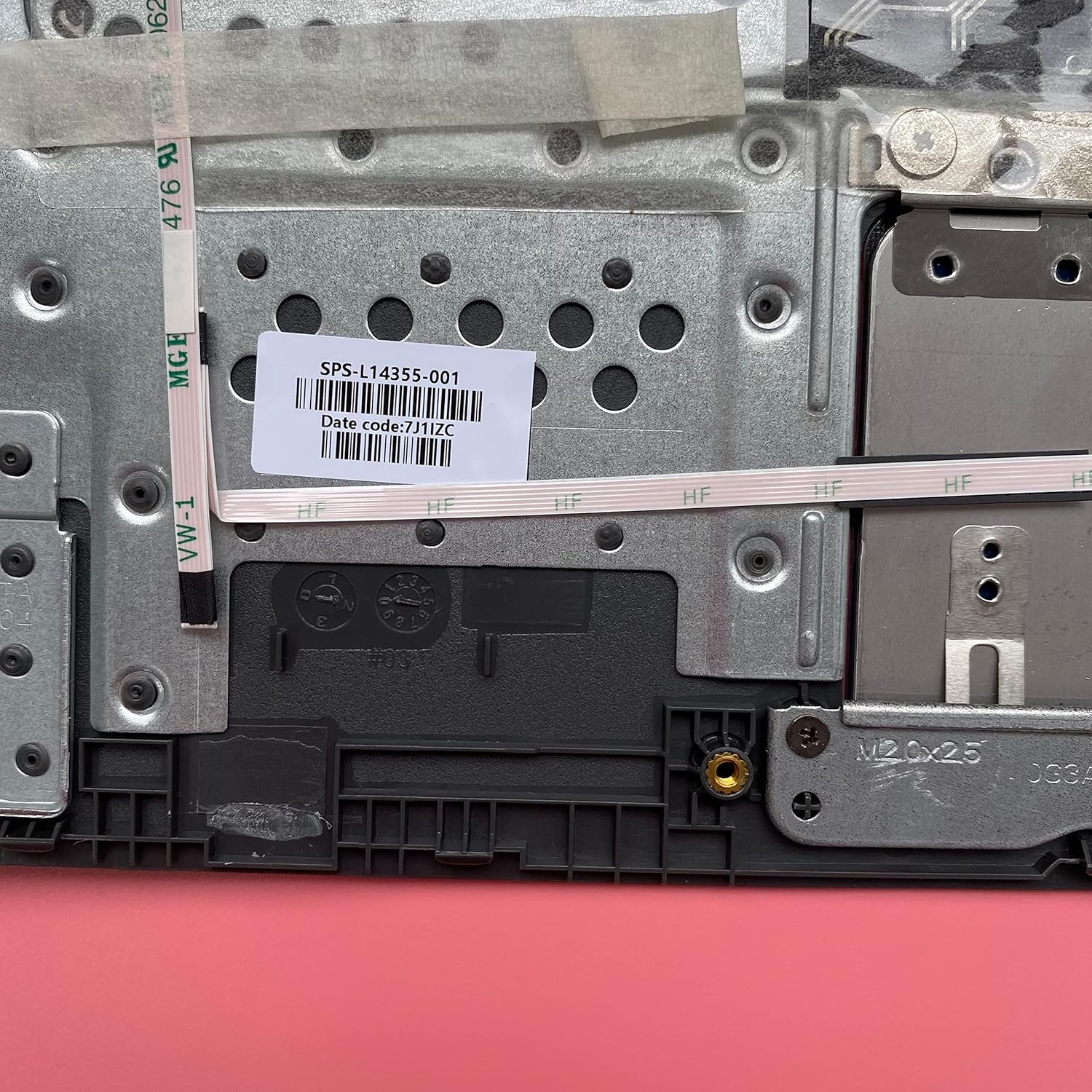 Replacement Laptop Upper Case Palmrest Keyboard Touchpad Assembly Part for HP CB14G5 Chromebook 14 G5 L14354-001 L14355-001 Gray