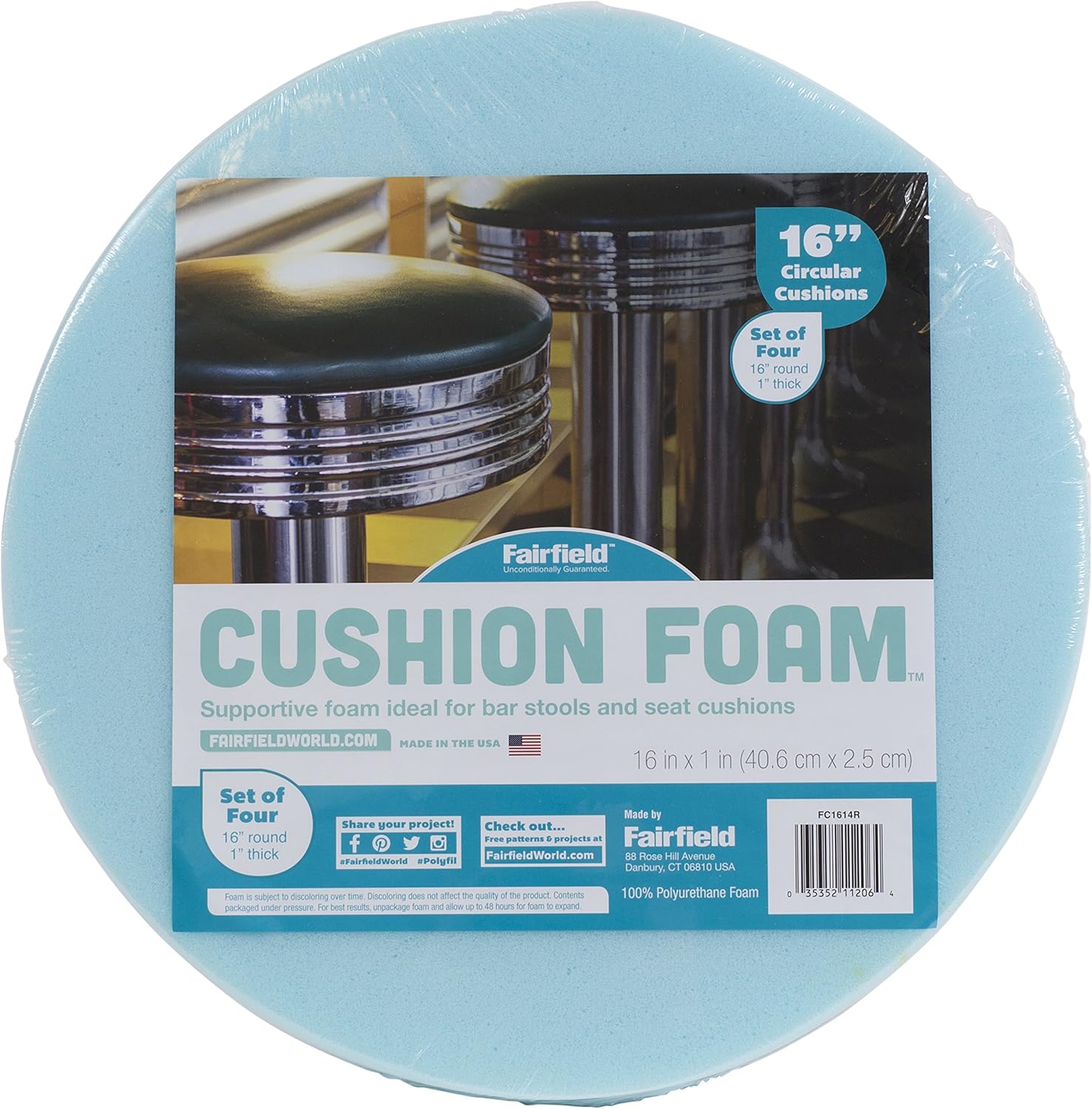 round foam cushion inserts
