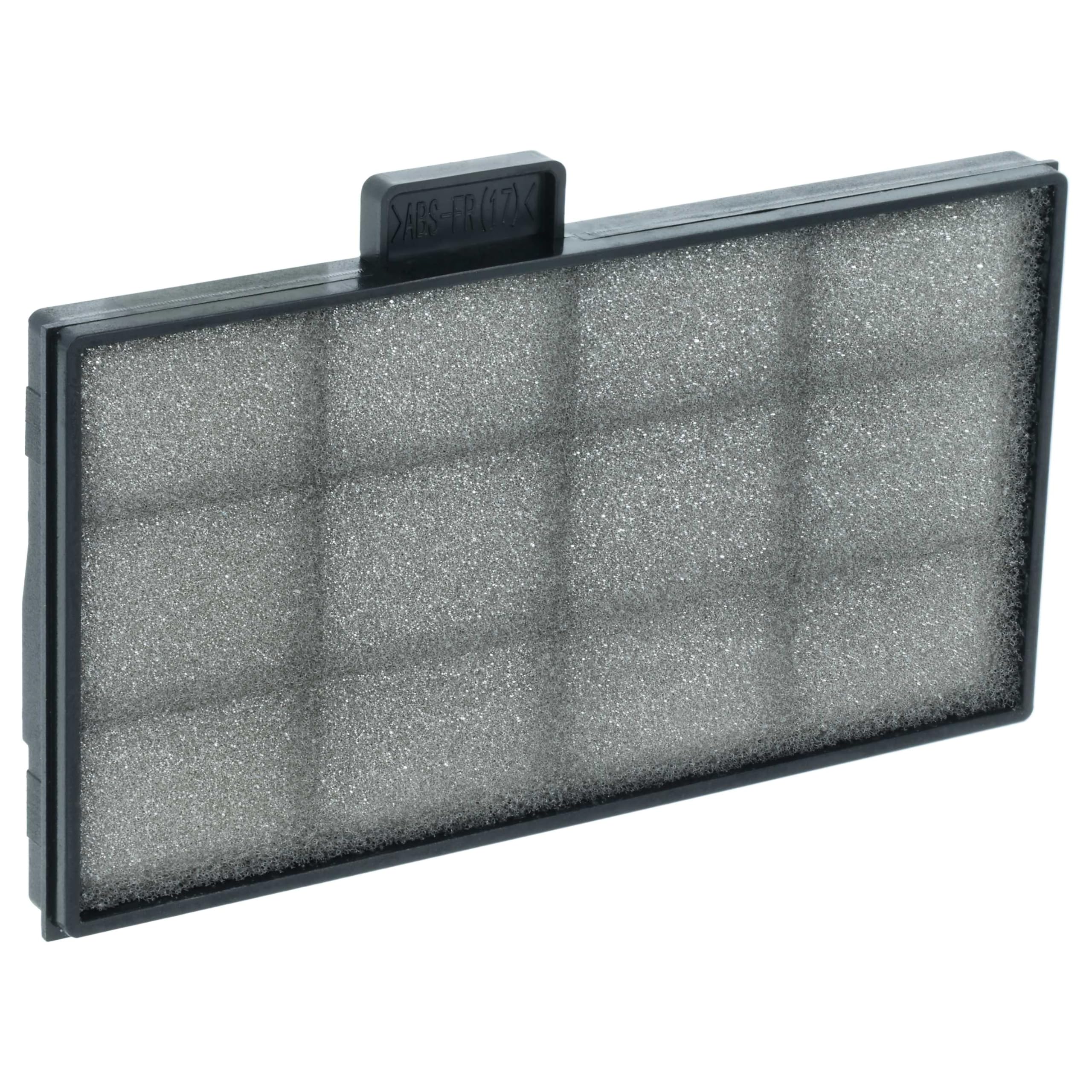 vhbw Luftfilter kompatibel mit Epson EB-E20, EB-E10, EB-S02, EB-S01, EB-FH08, EB-FH06, EB-E500 Beamer - Staubfilter 10,4 x 10,2 x 1 cm