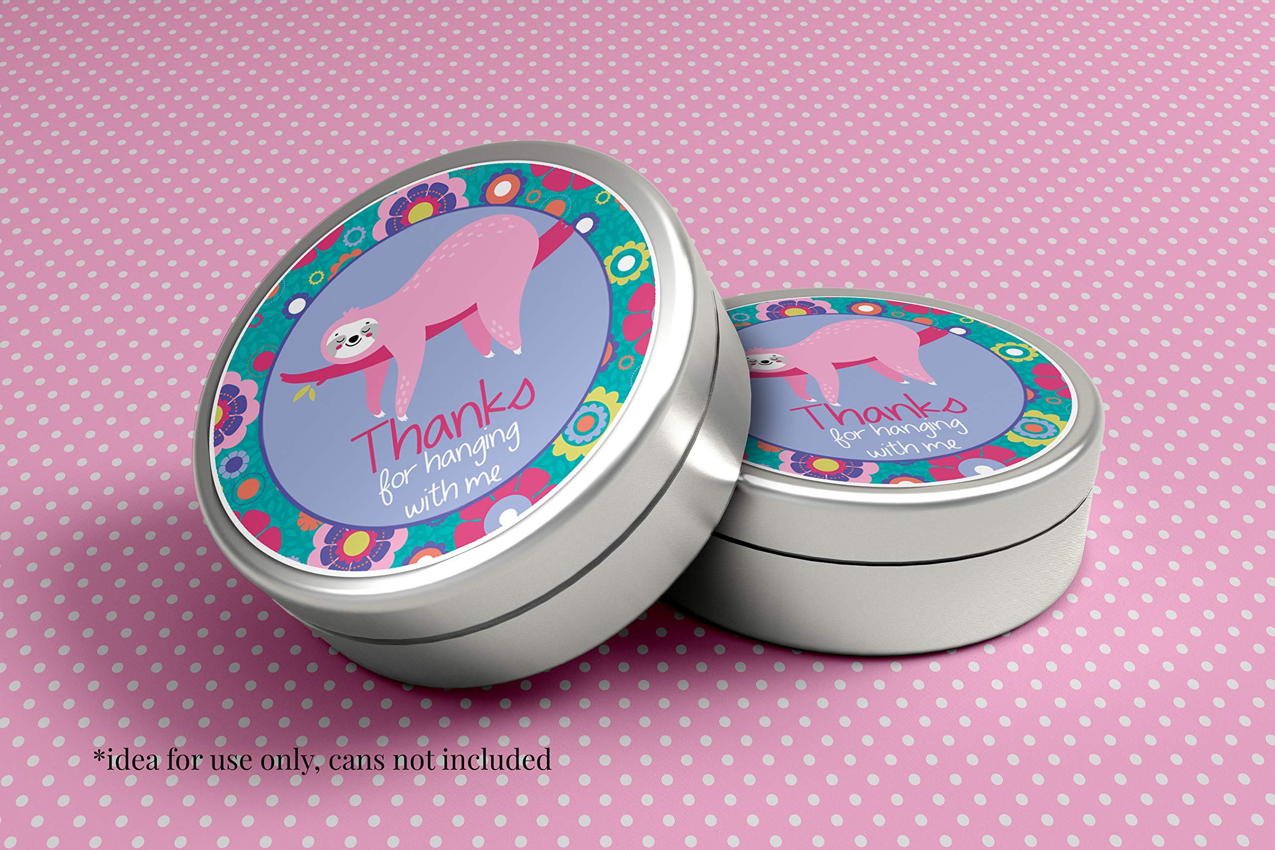 Sleepy Sloth Valentine's Day Stickers - 40 Count, 2" Circle Labels For Classroom Cards, Party Favors & Gifts - View #8