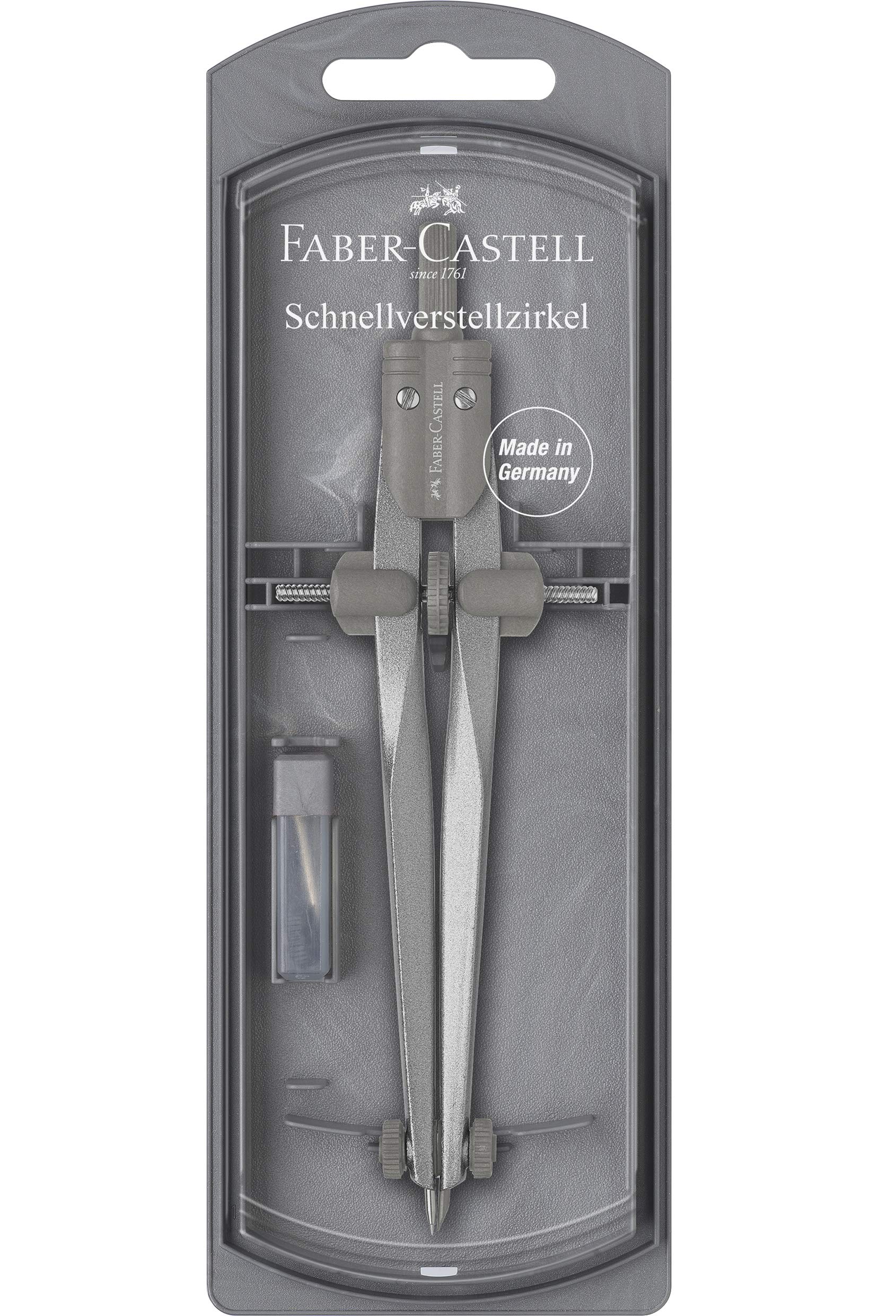 Faber-Castell 174500 Stream 2019 Compas à réglage rapide