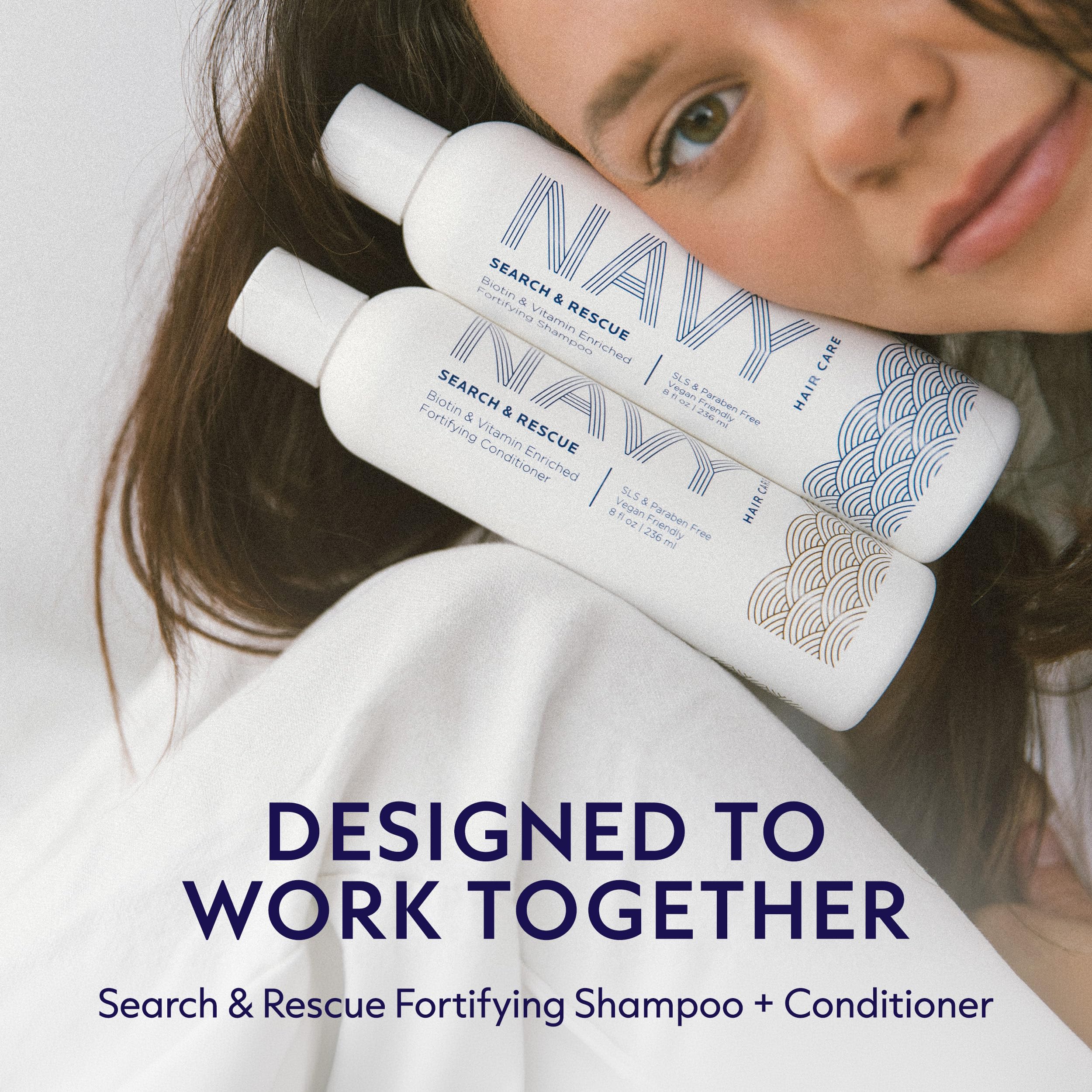 NAVY Biotin Rosemary Fortifying Shampoo, 8 fl oz