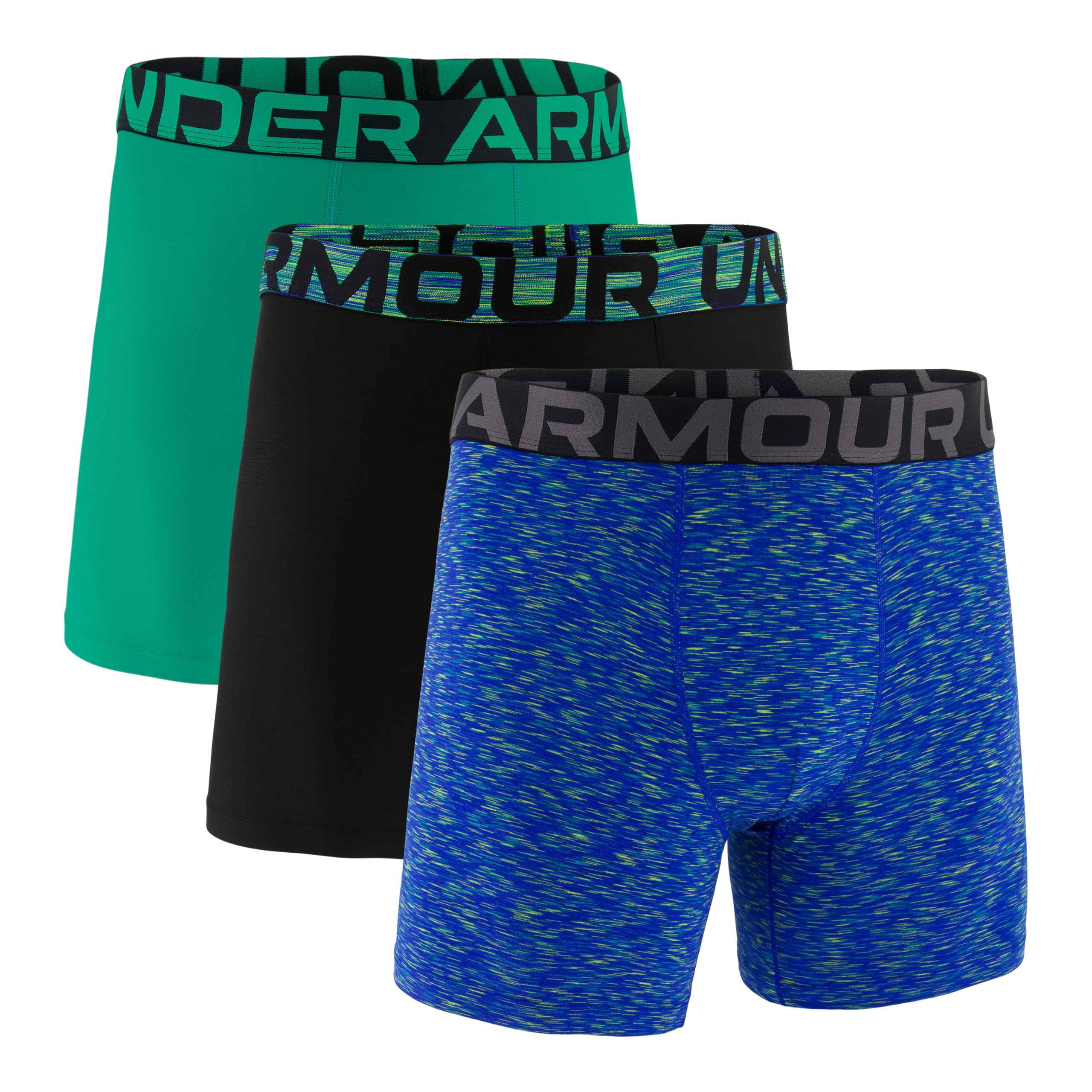 Under Armour 3-Pack Performance Tech Solid 6" Boxer Briefs