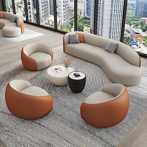 Juego de sofá para sala de estar, lujosos sofás para sala de estar, elegante sofá seccional, sofá moderno con mesa auxiliar, adecuado para oficina,