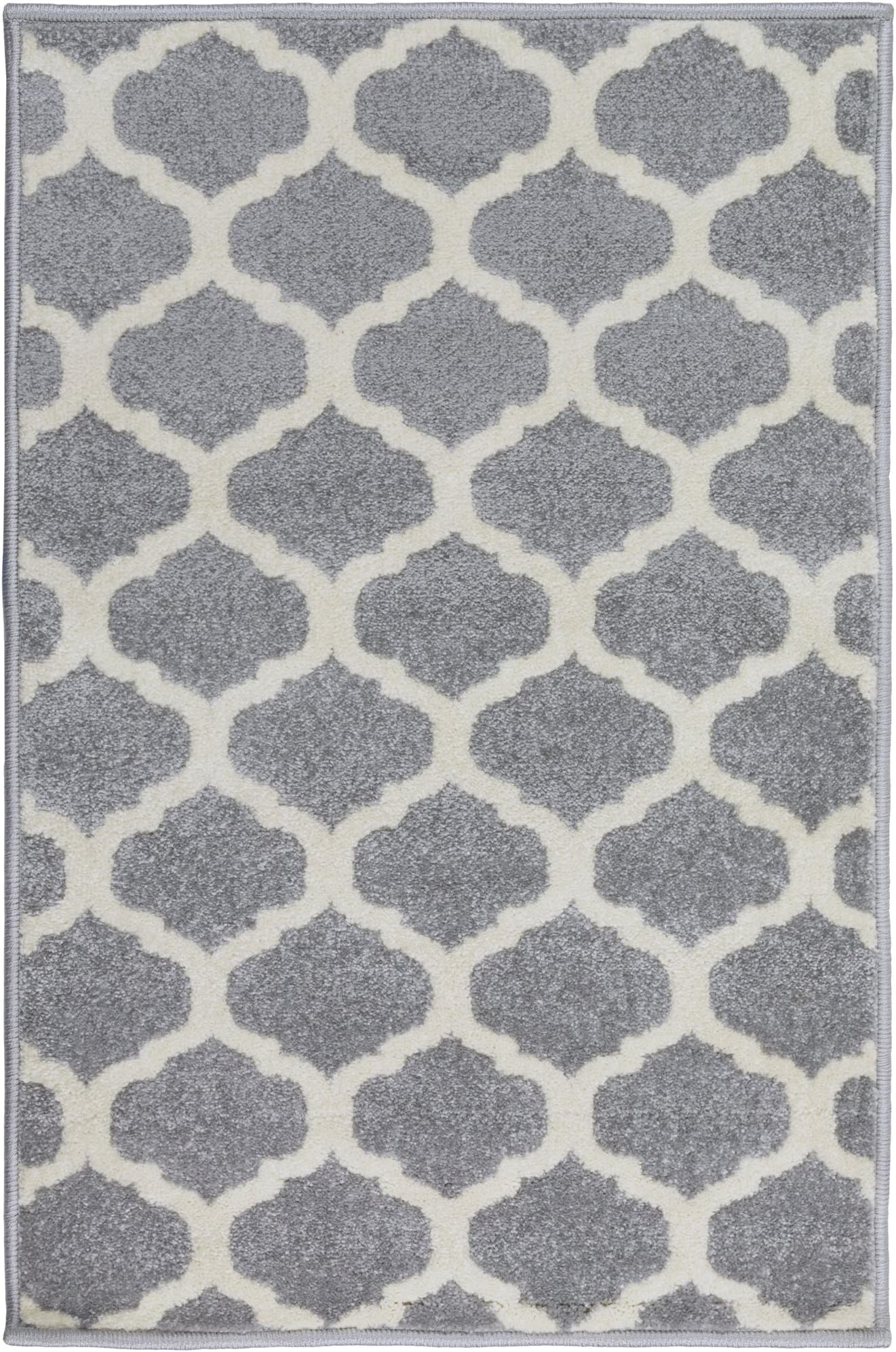 WorldWeavers Brooke Transitional Area Rug 2' x 3' Grey