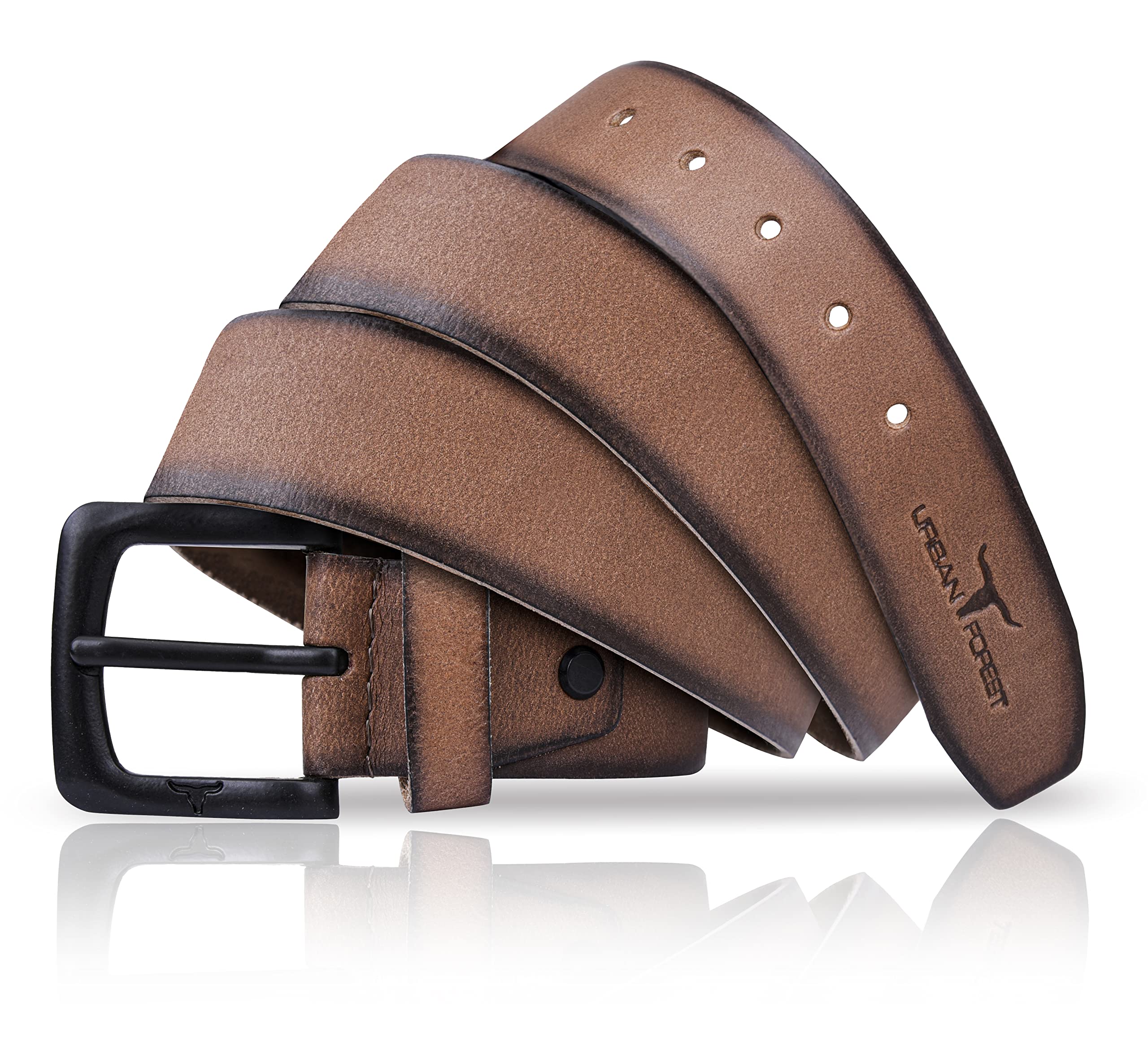 URBAN FOREST Ben Burnish Leather Belts for Men